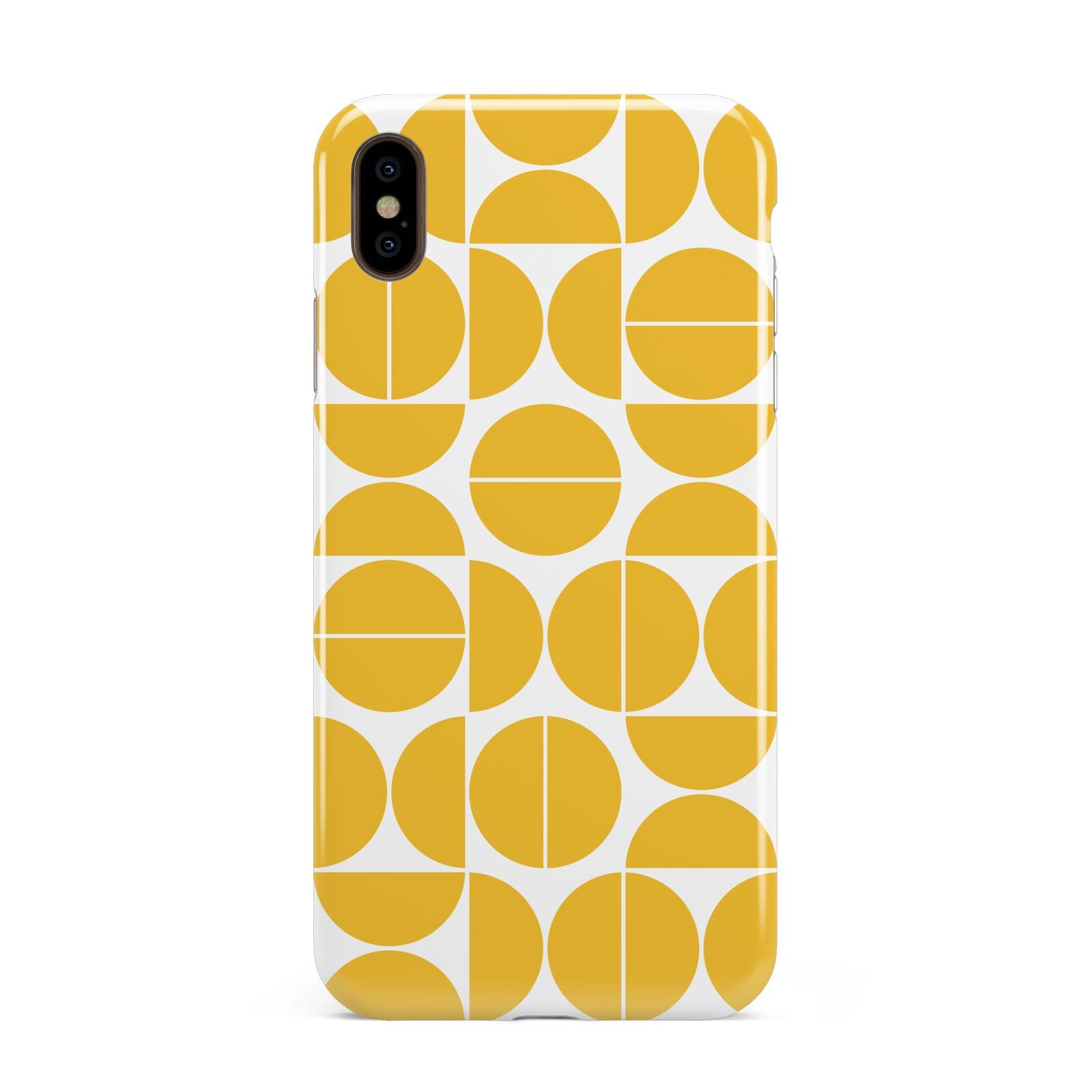 Circular Geometric Pattern Apple iPhone Xs Max 3D Tough Case