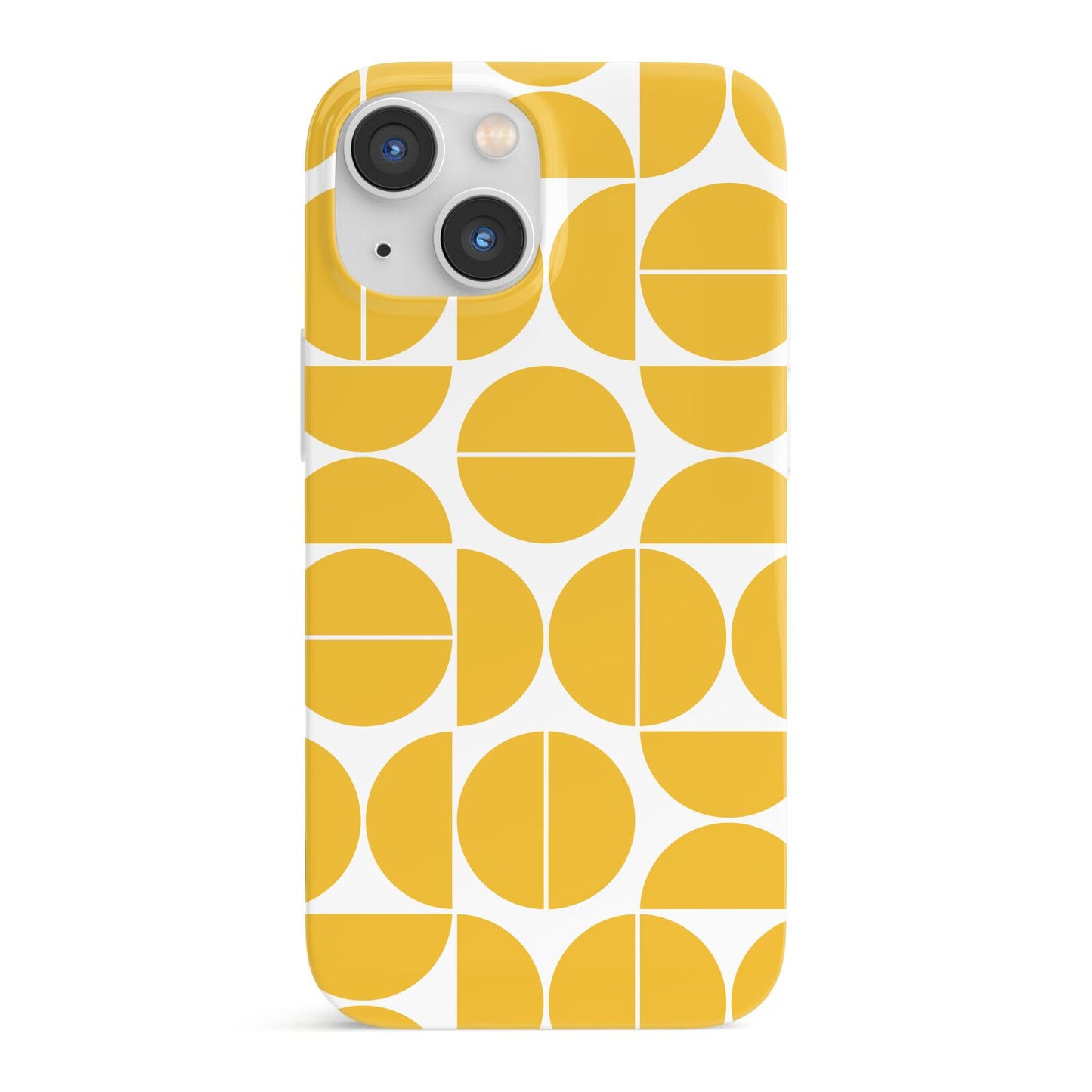 Circular Geometric Pattern iPhone 13 Mini Full Wrap 3D Snap Case