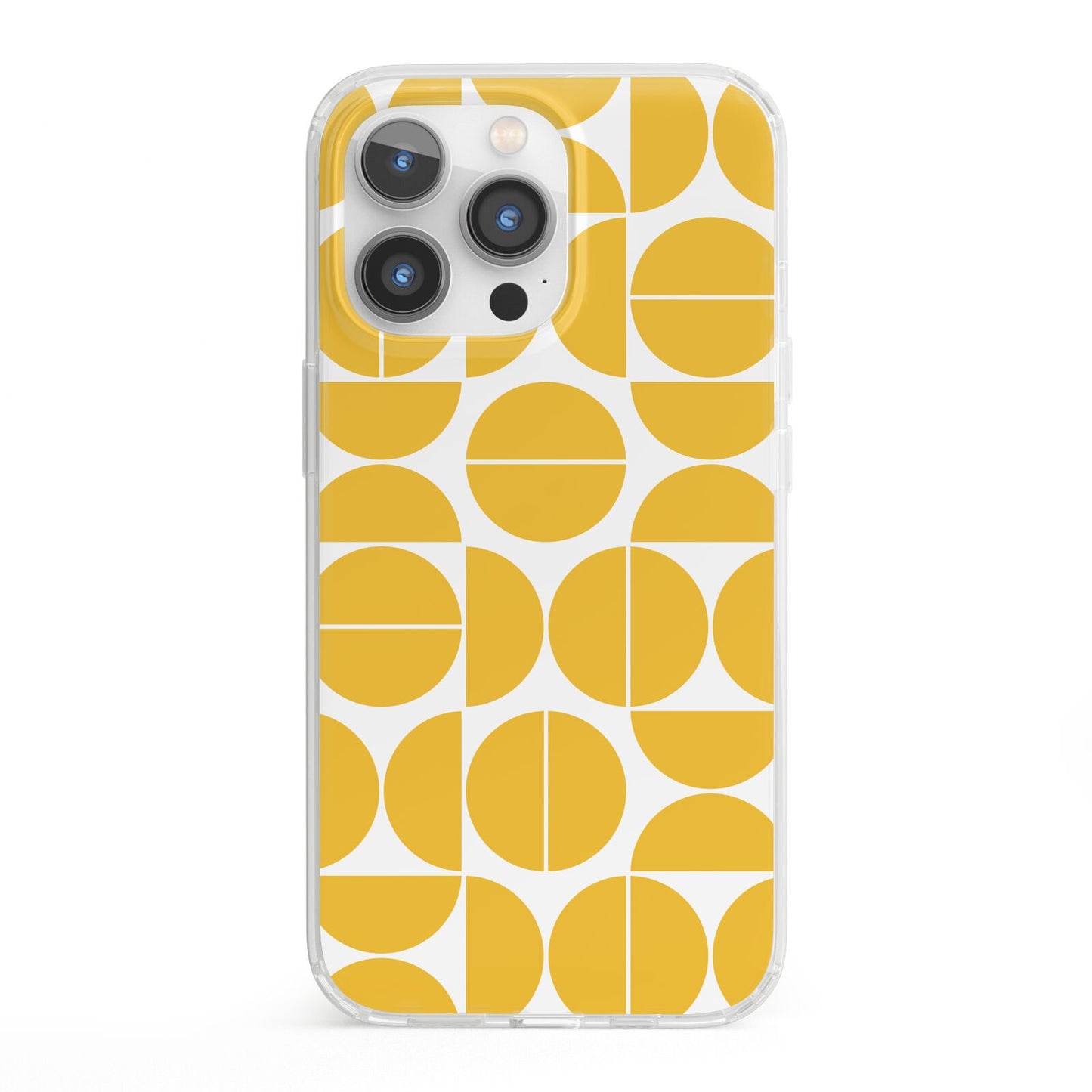 Circular Geometric Pattern iPhone 13 Pro Clear Bumper Case