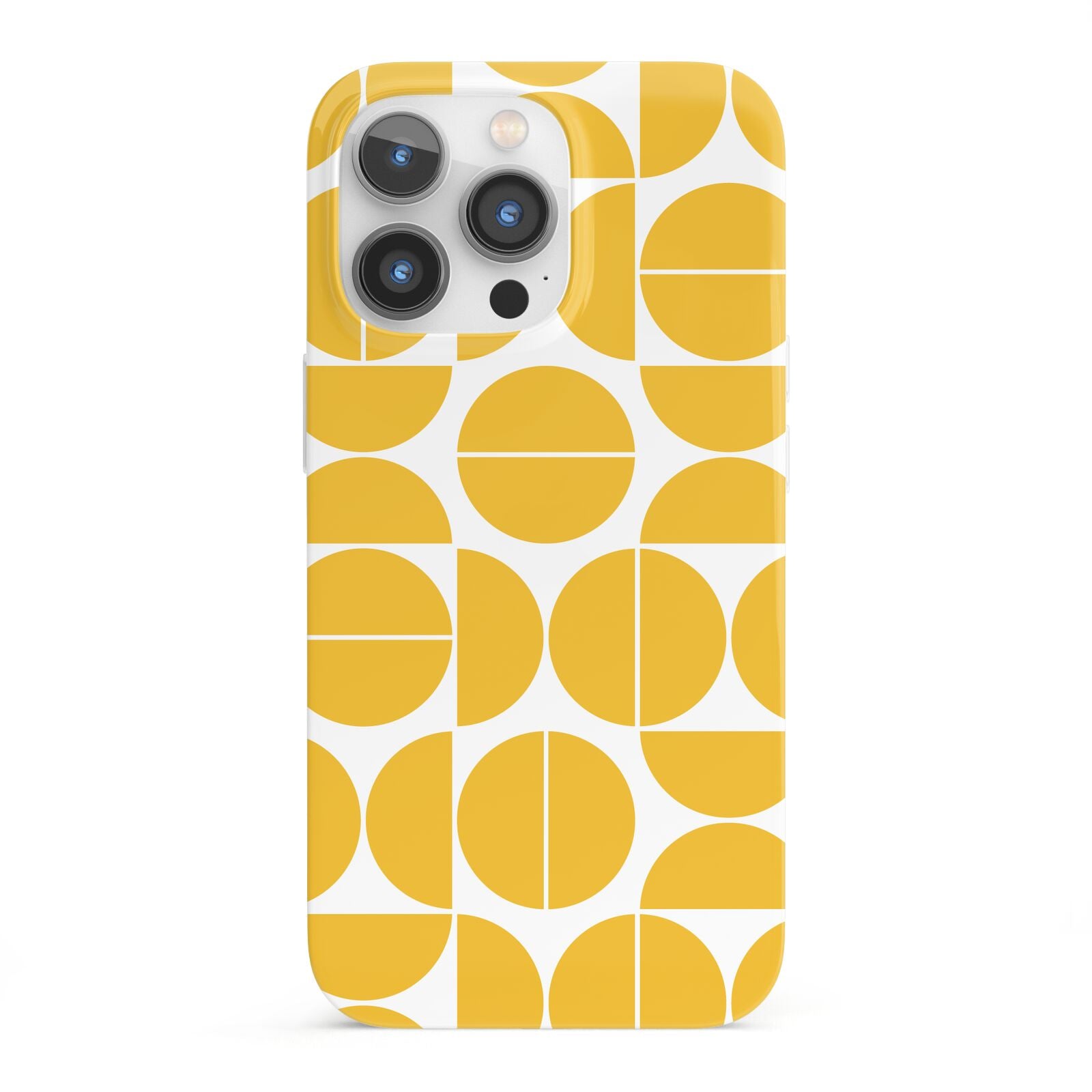 Circular Geometric Pattern iPhone 13 Pro Full Wrap 3D Snap Case