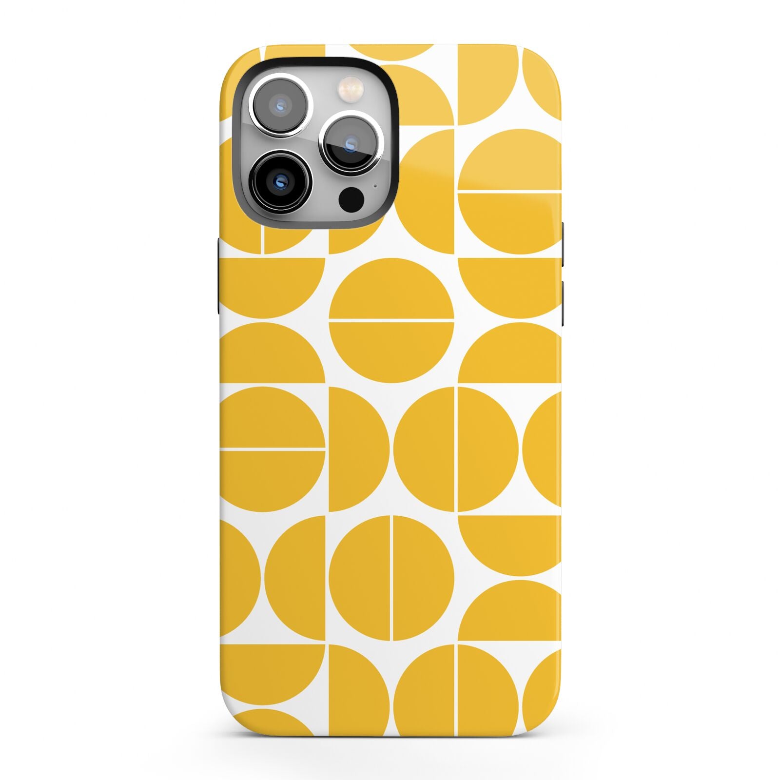 Circular Geometric Pattern iPhone 13 Pro Max Full Wrap 3D Tough Case