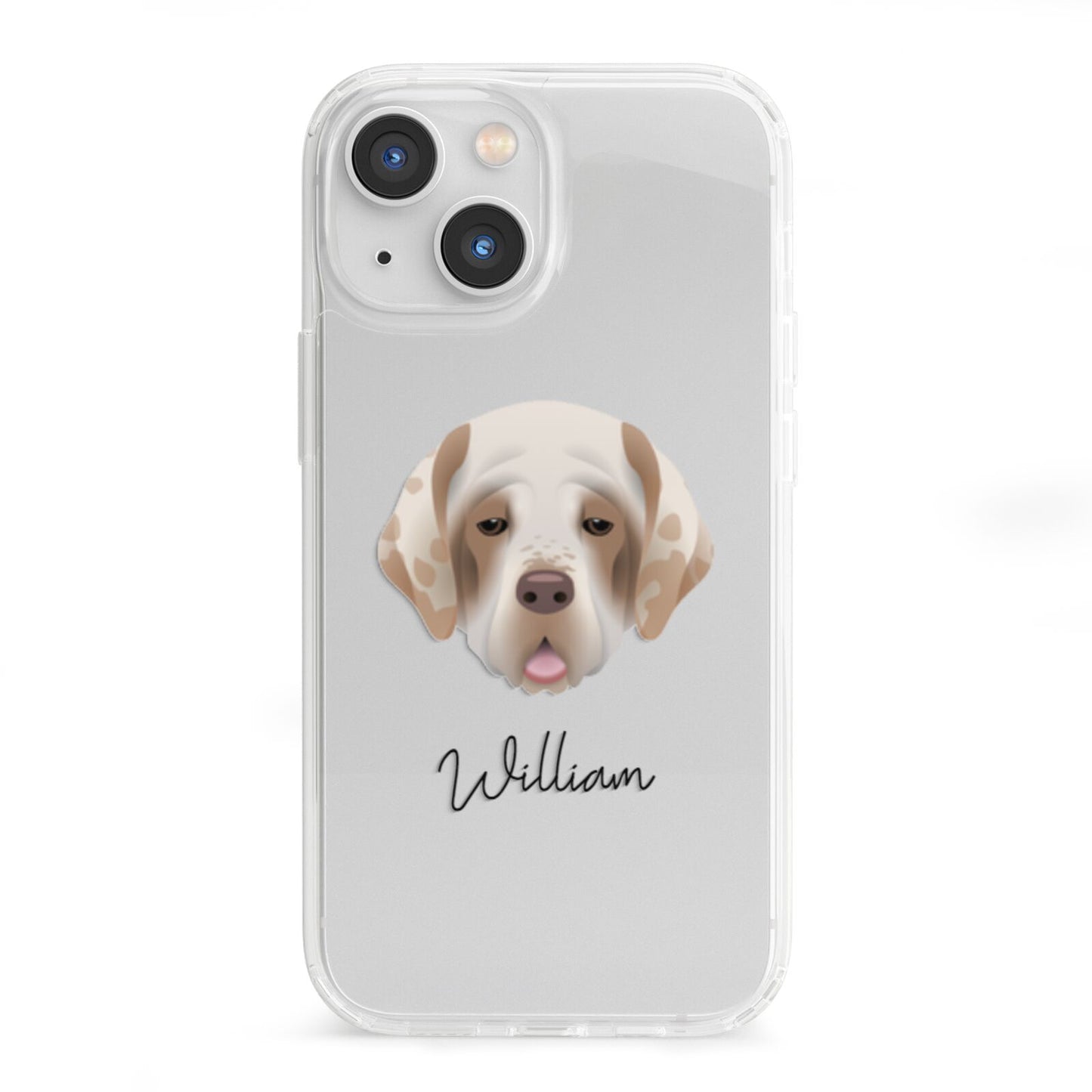 Cirneco Dell Etna Personalised iPhone 13 Mini Clear Bumper Case