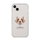 Cirneco Dell Etna Personalised iPhone 14 Plus Clear Tough Case Starlight