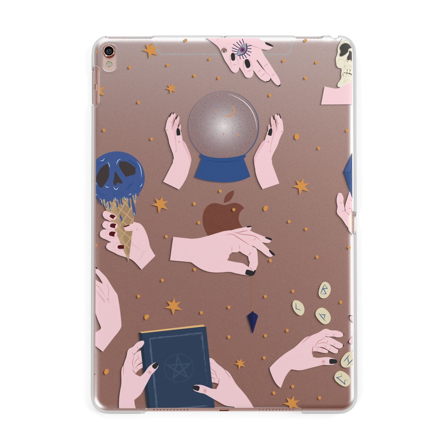 Clairvoyant Witches Hands Apple iPad Rose Gold Case