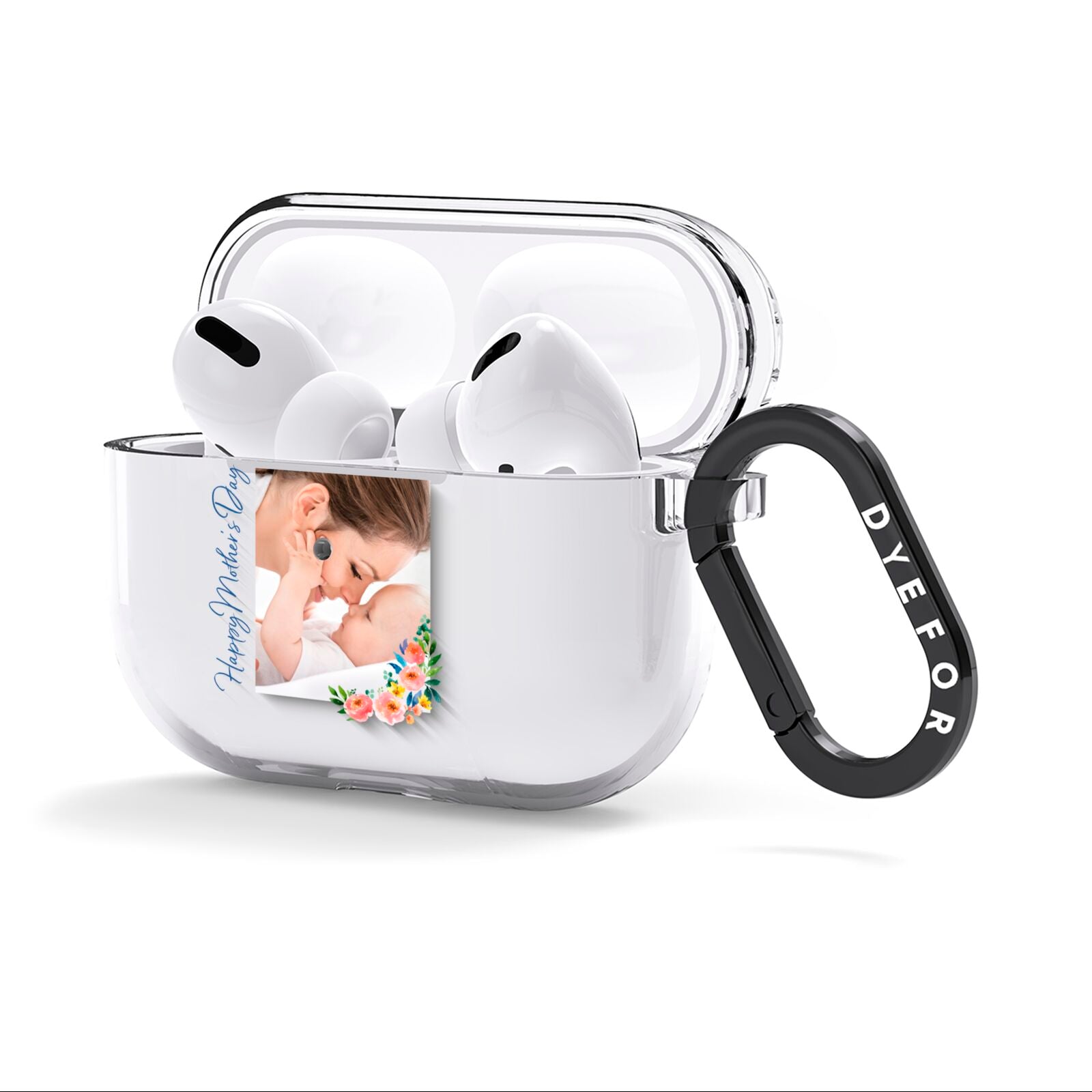 Classic Mothers Day AirPods Clear Case 3rd Gen Side Image