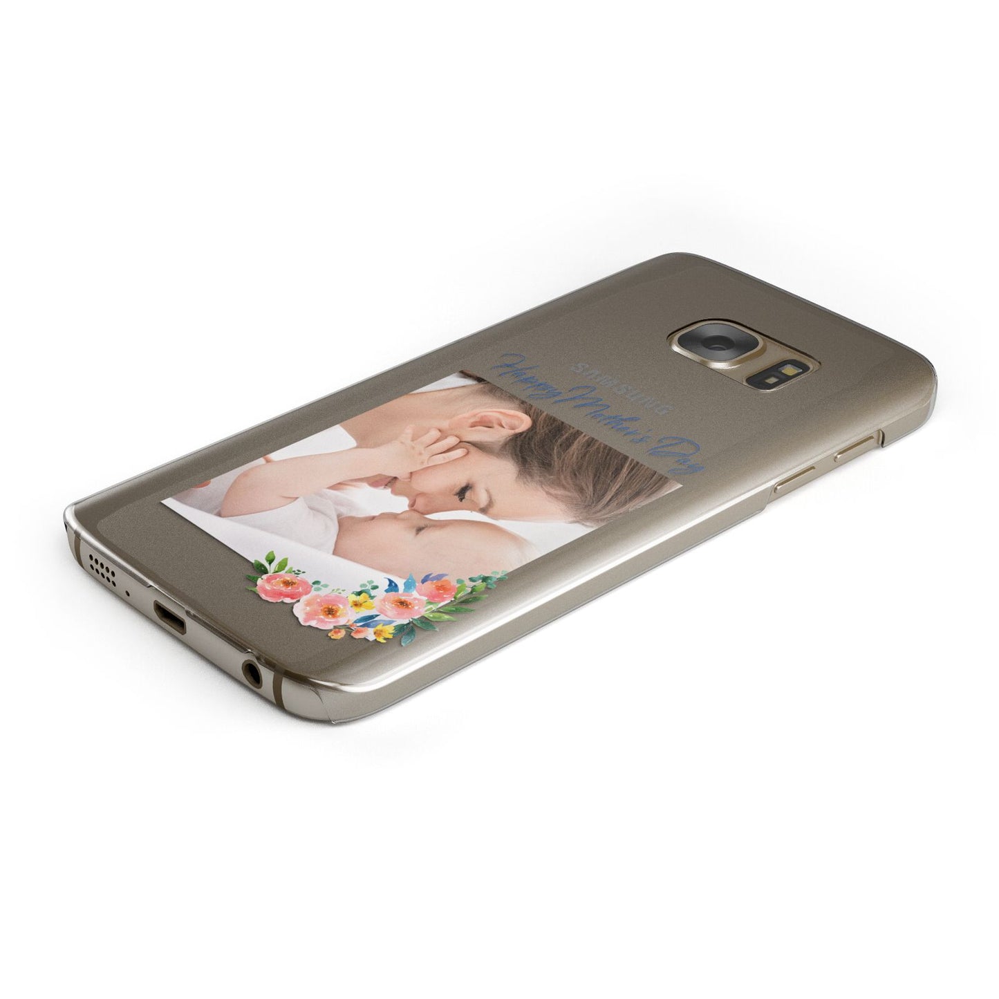 Classic Mothers Day Protective Samsung Galaxy Case Angled Image