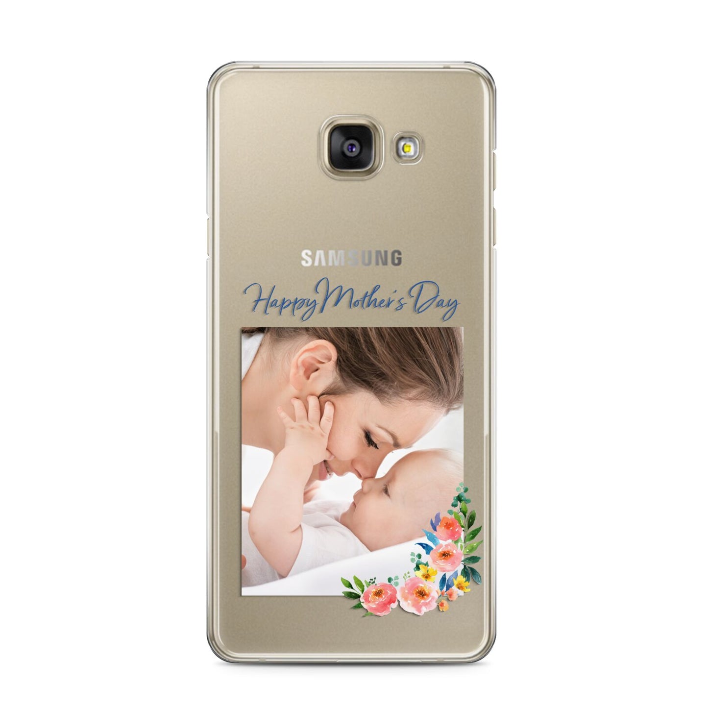 Classic Mothers Day Samsung Galaxy A3 2016 Case on gold phone