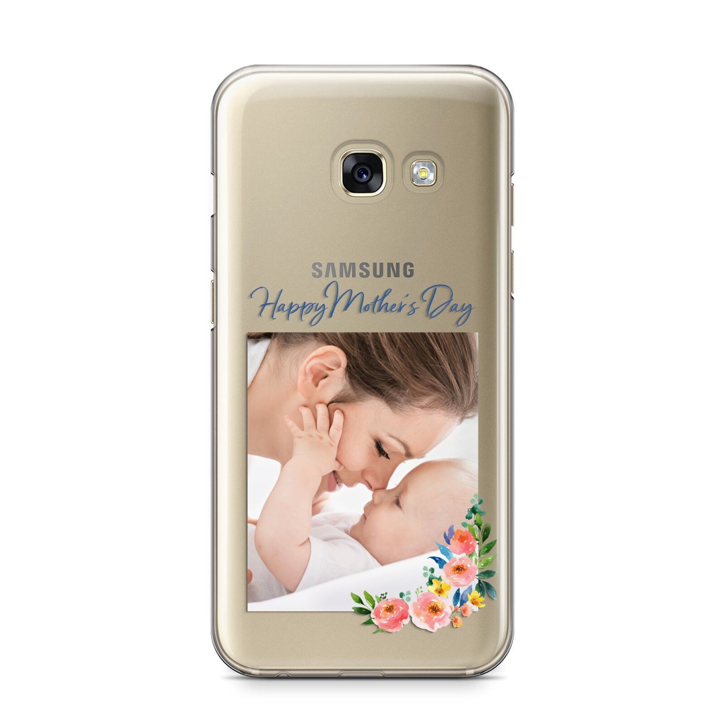 Classic Mothers Day Samsung Galaxy A3 2017 Case on gold phone