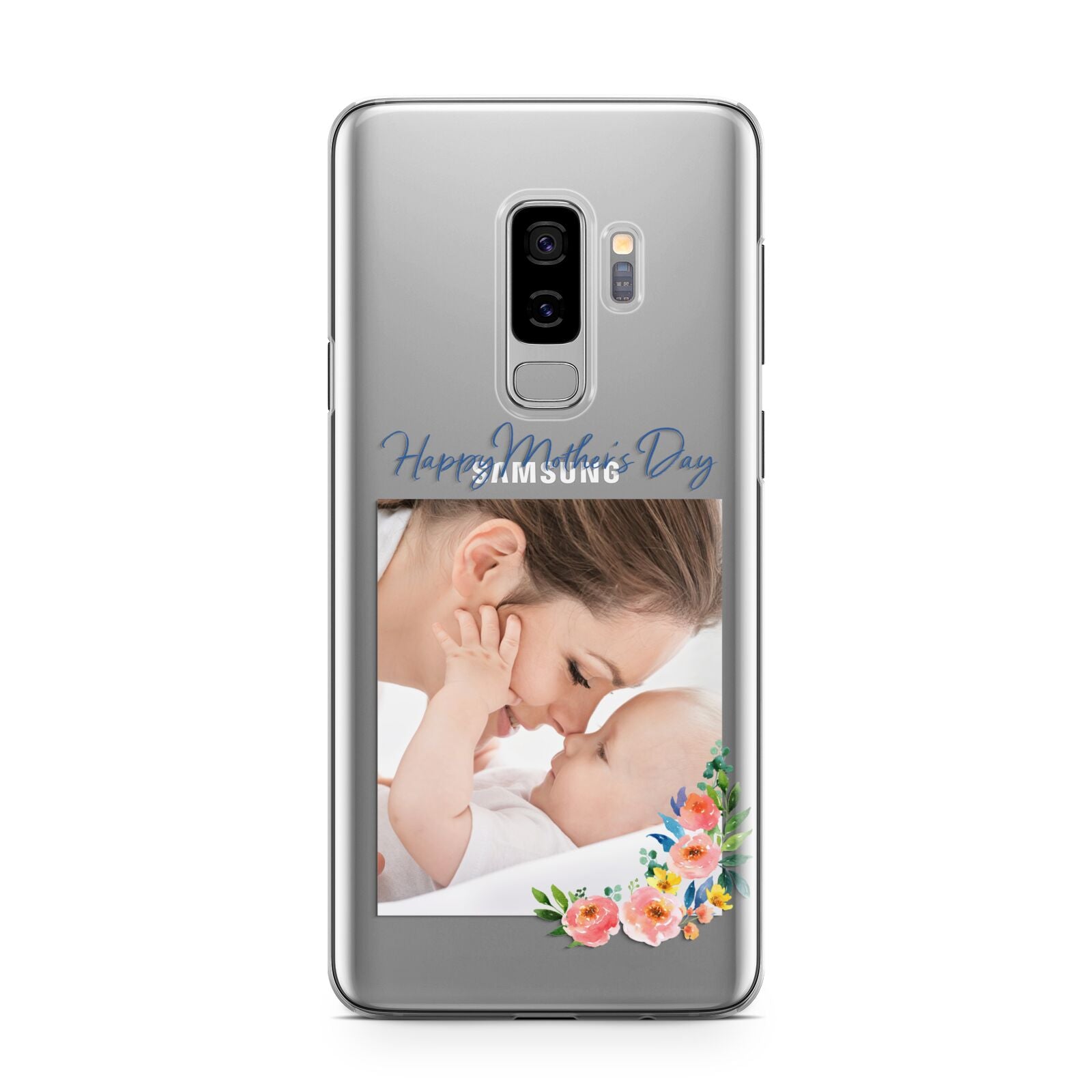 Classic Mothers Day Samsung Galaxy S9 Plus Case on Silver phone