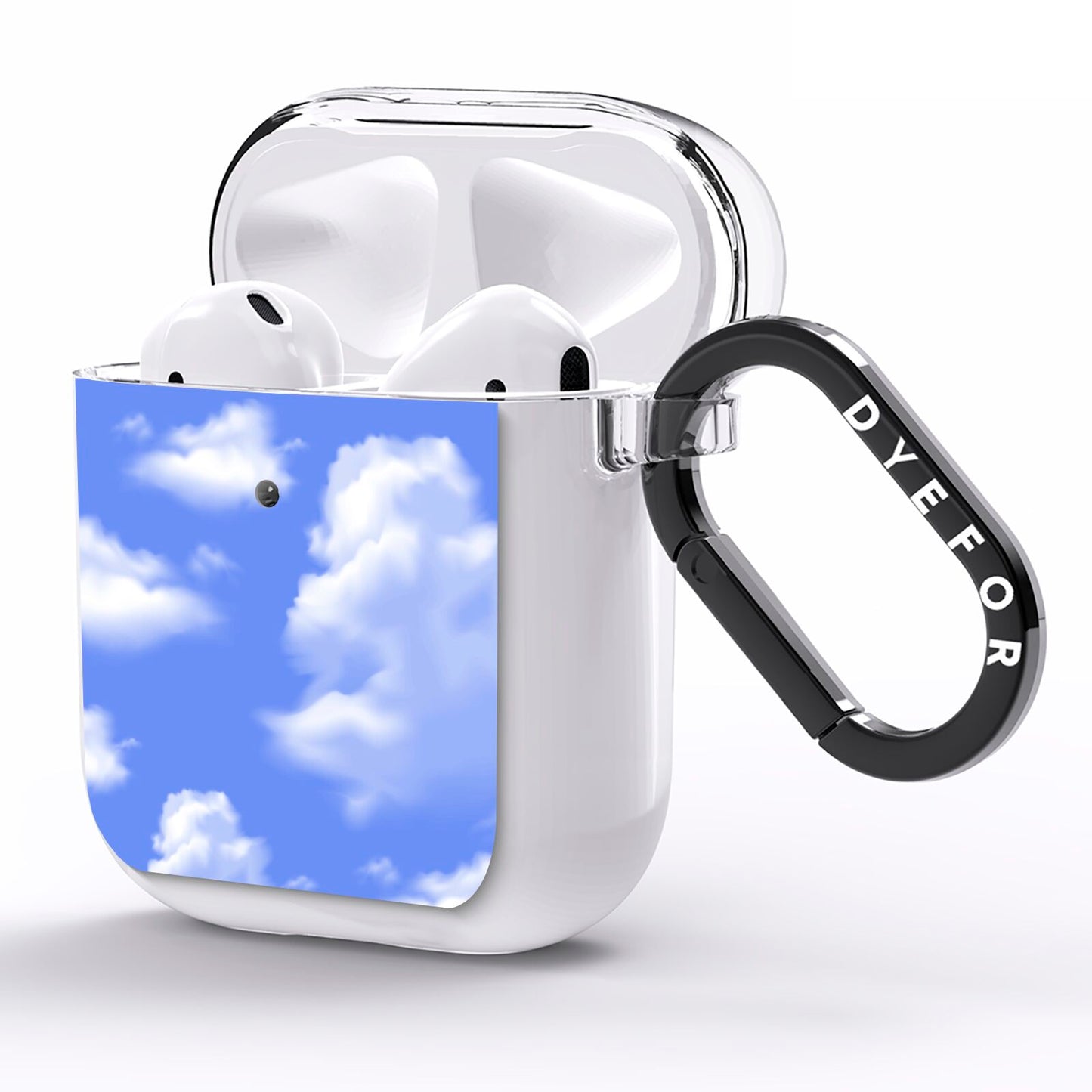 Clouds AirPods Clear Case Side Image