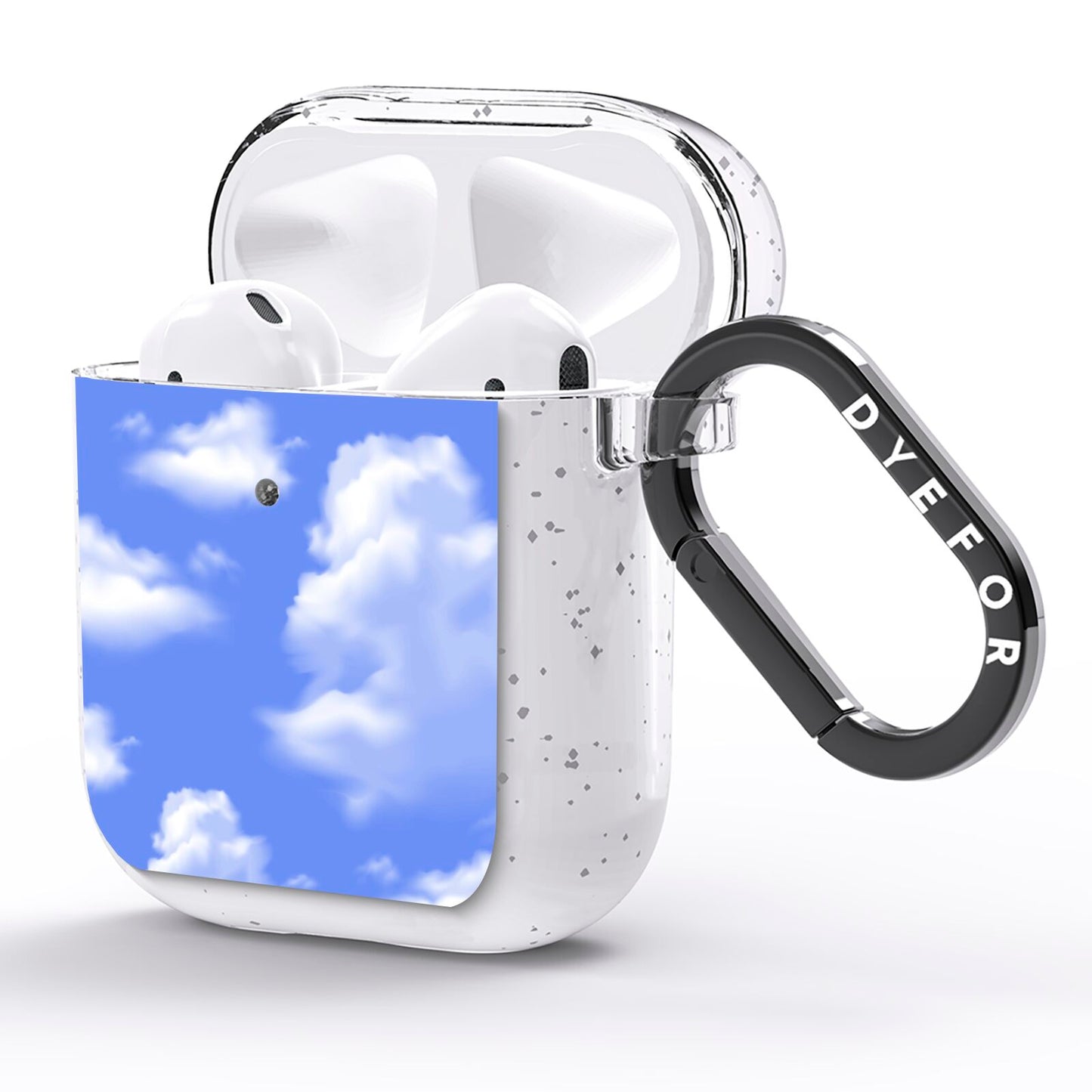 Clouds AirPods Glitter Case Side Image