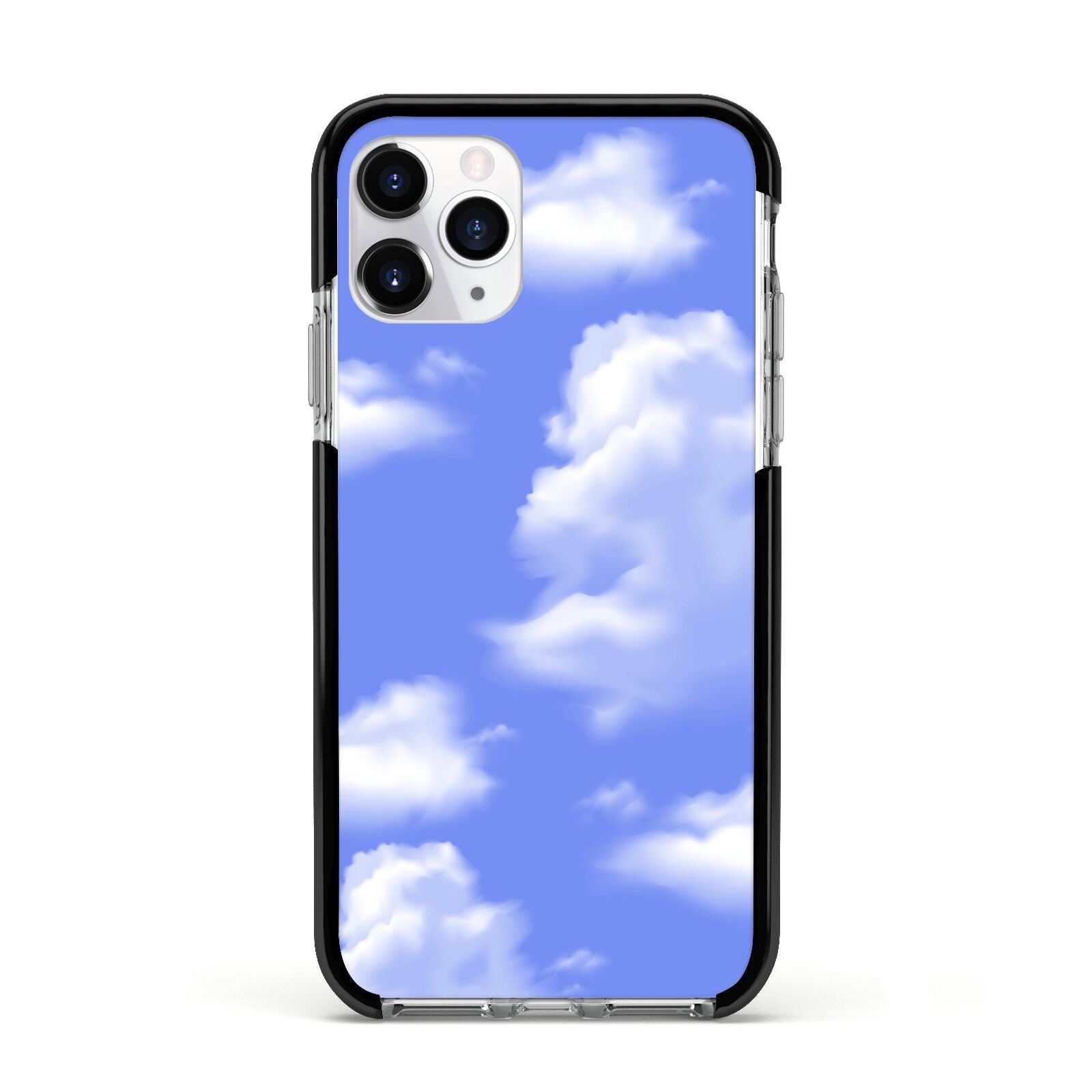 Clouds Apple iPhone 11 Pro in Silver with Black Impact Case