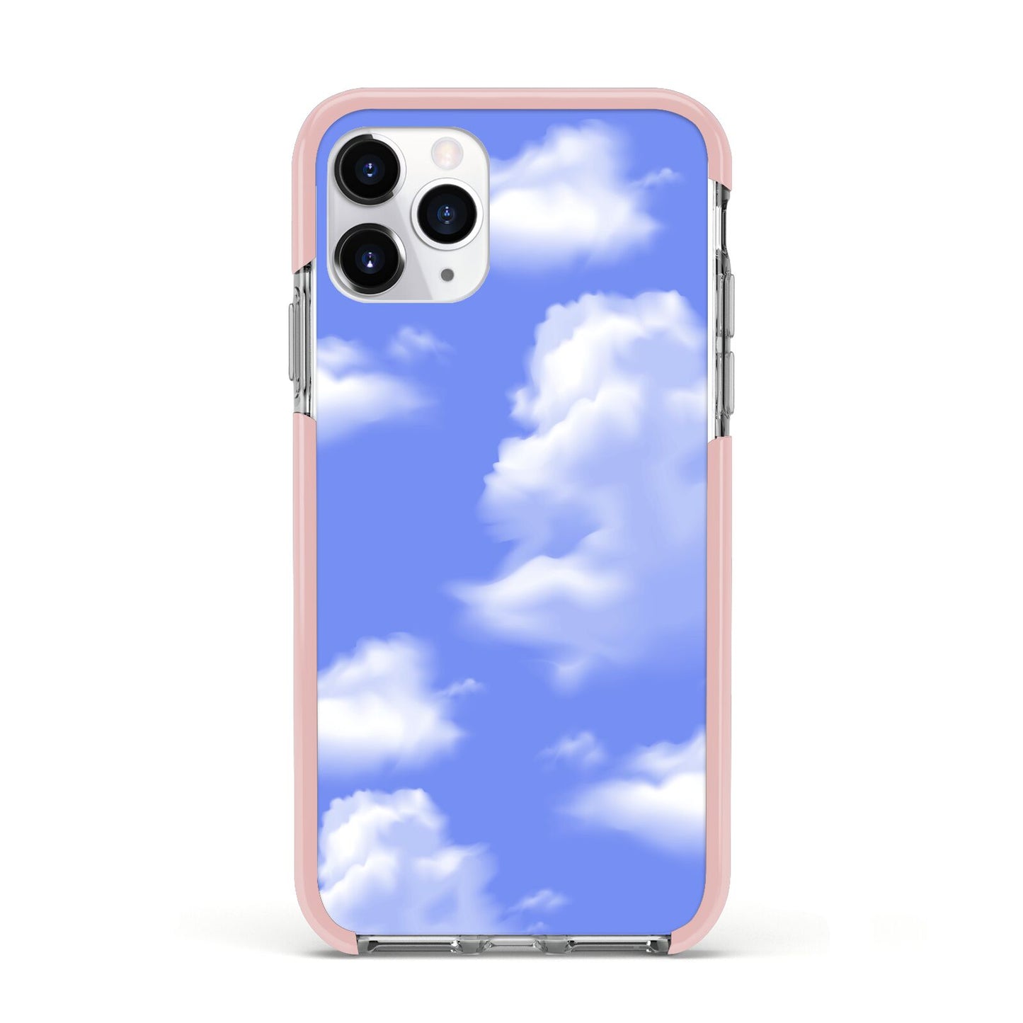 Clouds Apple iPhone 11 Pro in Silver with Pink Impact Case