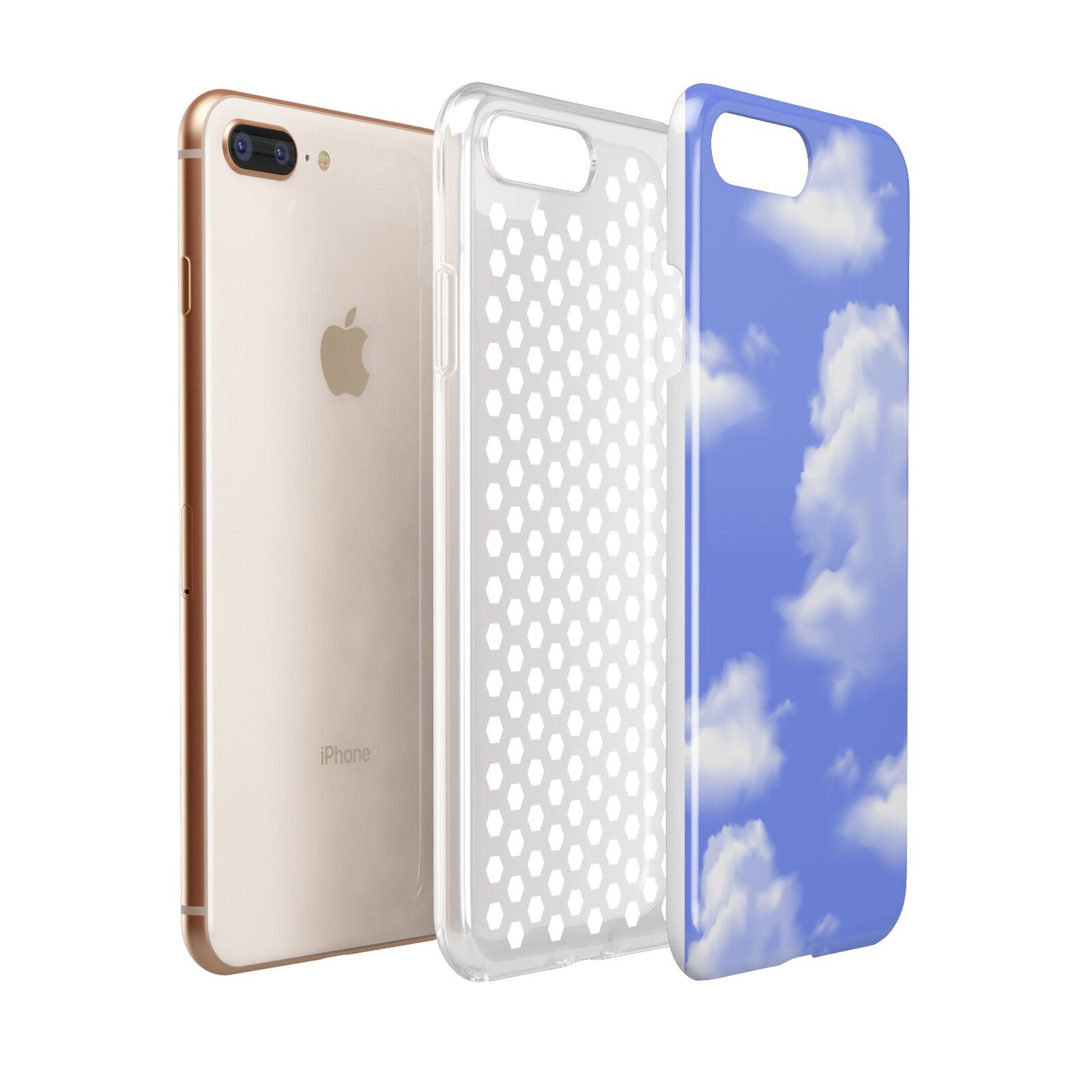 Clouds Apple iPhone 7 8 Plus 3D Tough Case Expanded View