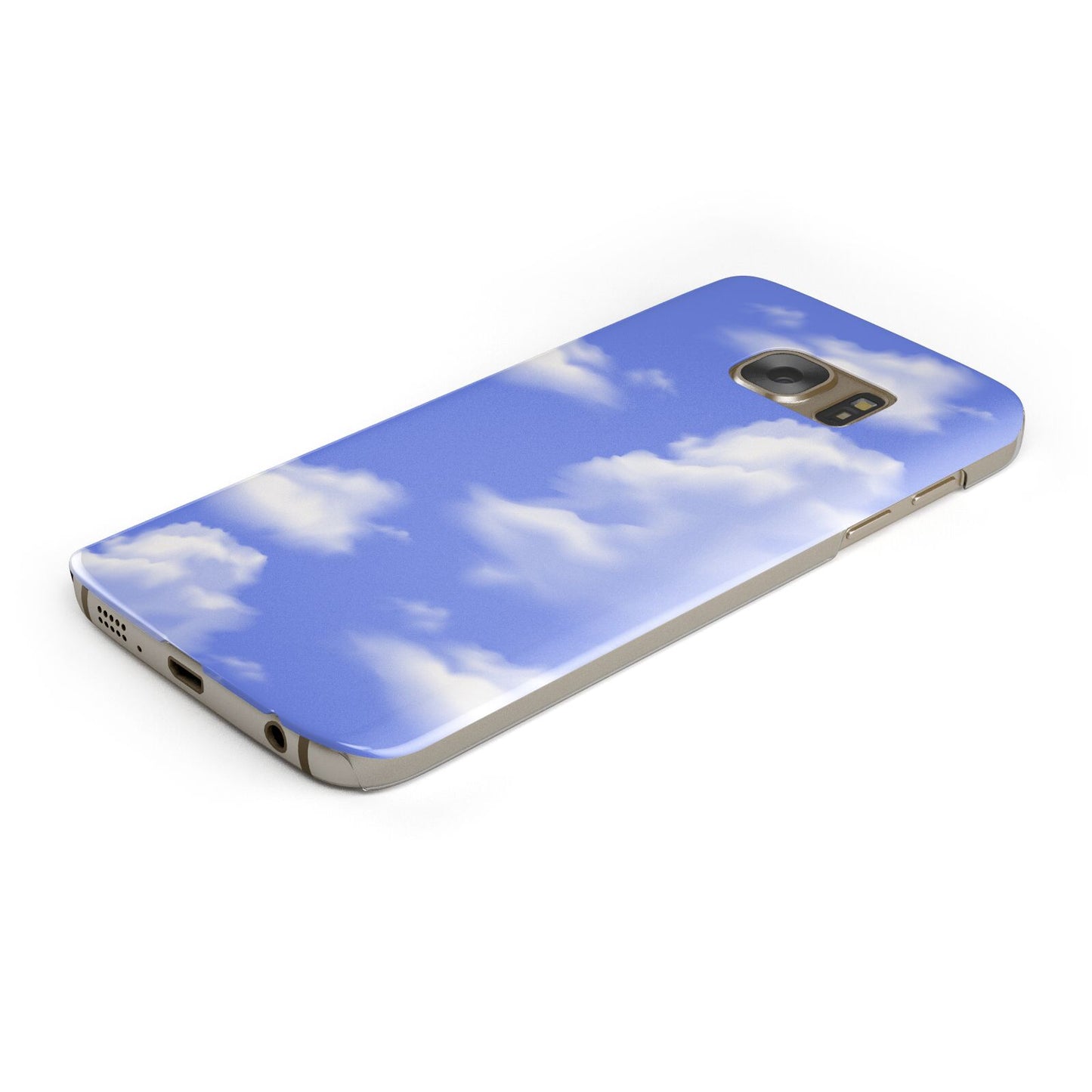 Clouds Protective Samsung Galaxy Case Angled Image