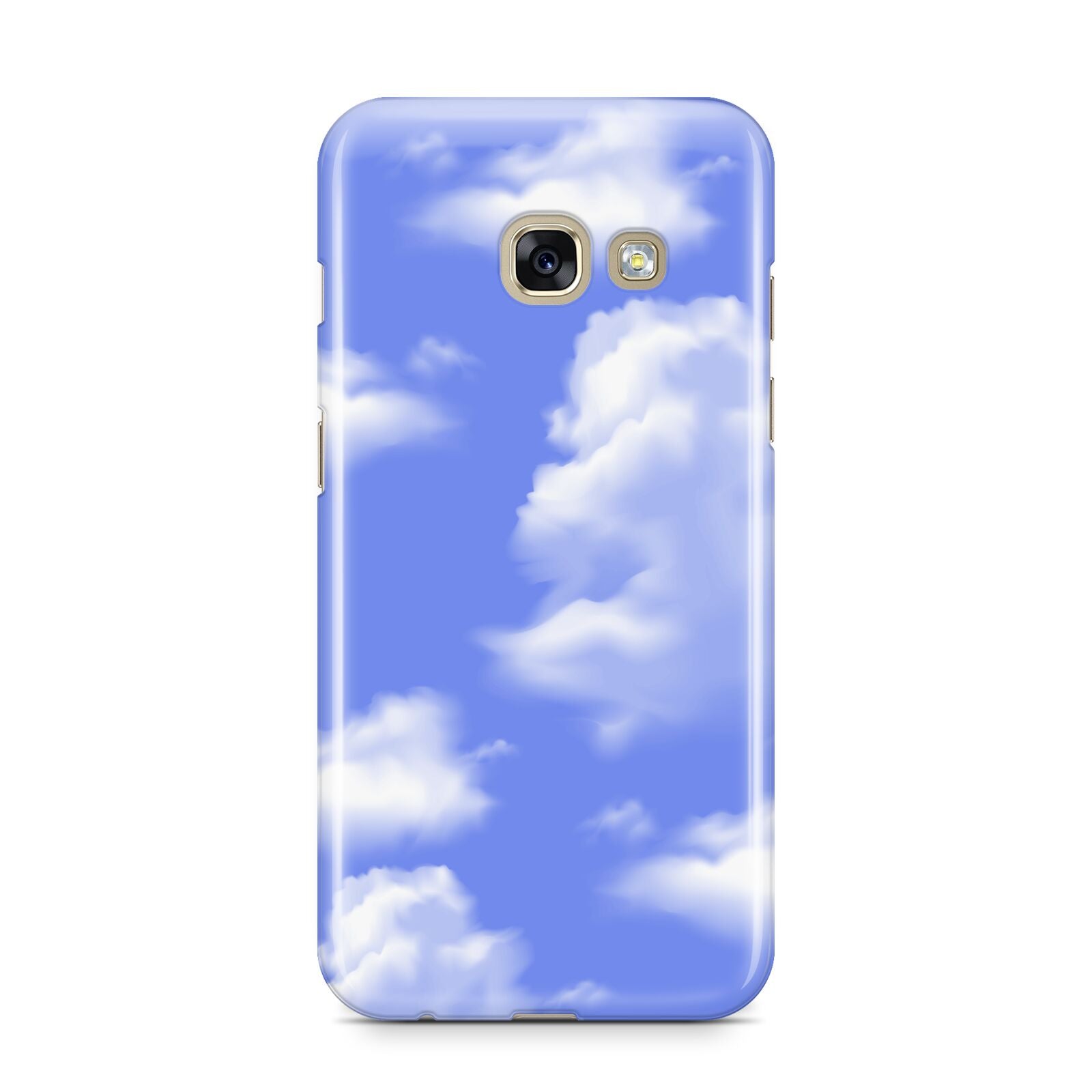 Clouds Samsung Galaxy A3 2017 Case on gold phone