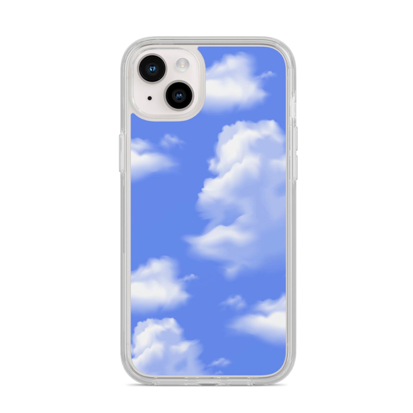 Clouds iPhone 14 Plus Clear Tough Case Starlight