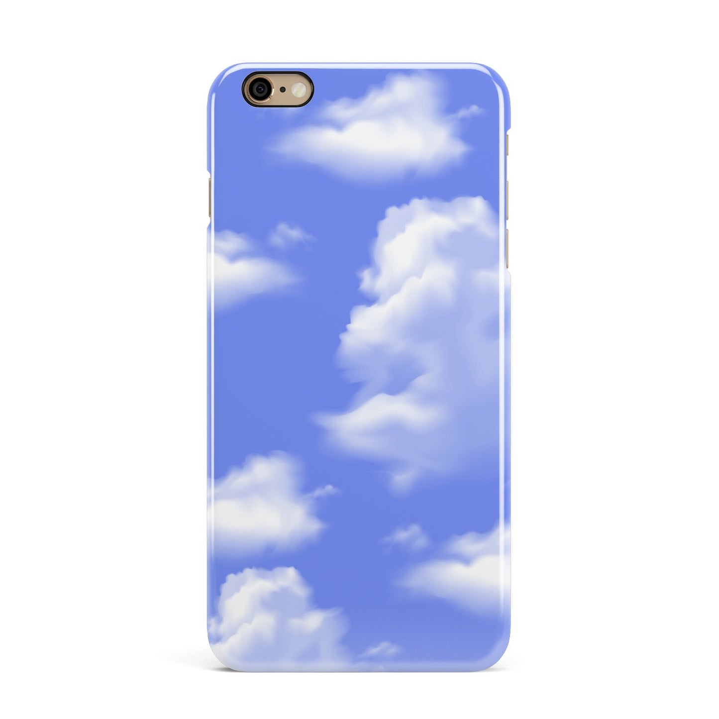 Clouds iPhone 6 Plus 3D Snap Case on Gold Phone