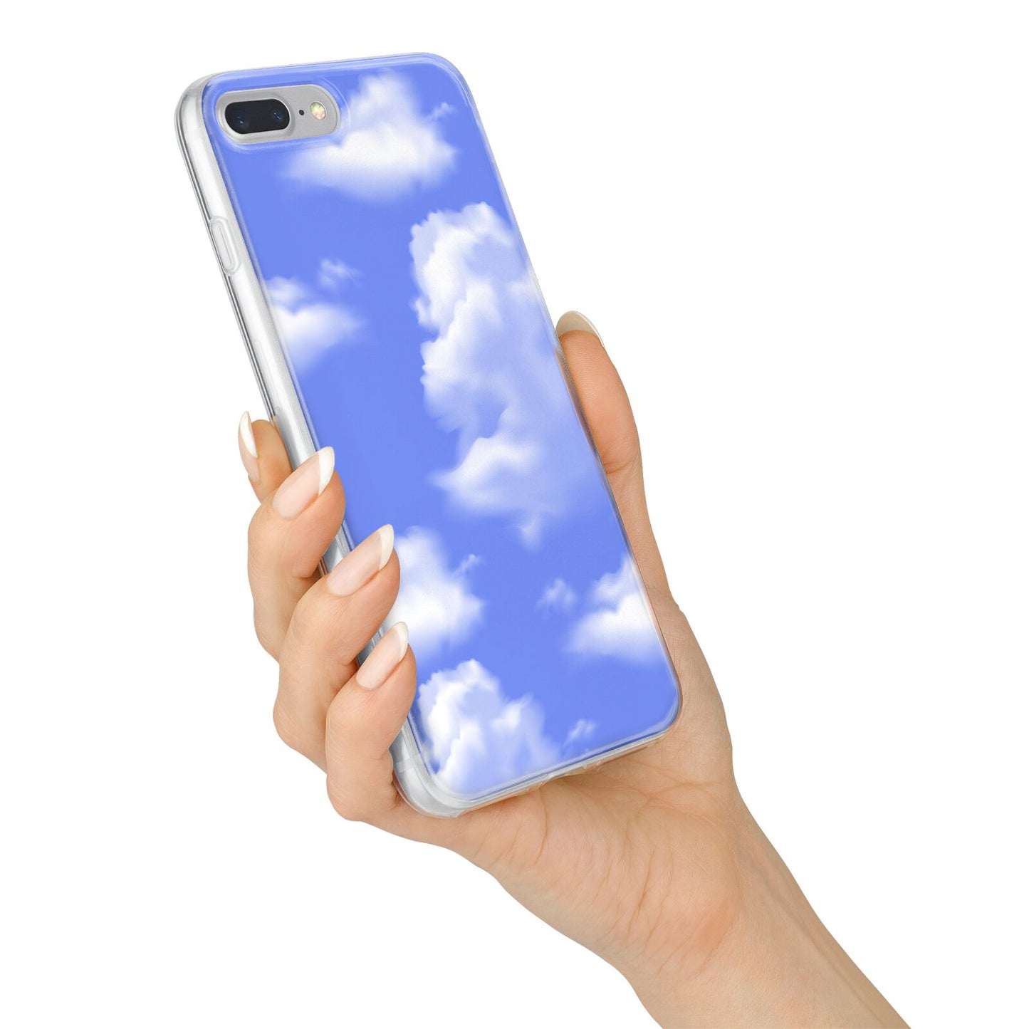 Clouds iPhone 7 Plus Bumper Case on Silver iPhone Alternative Image