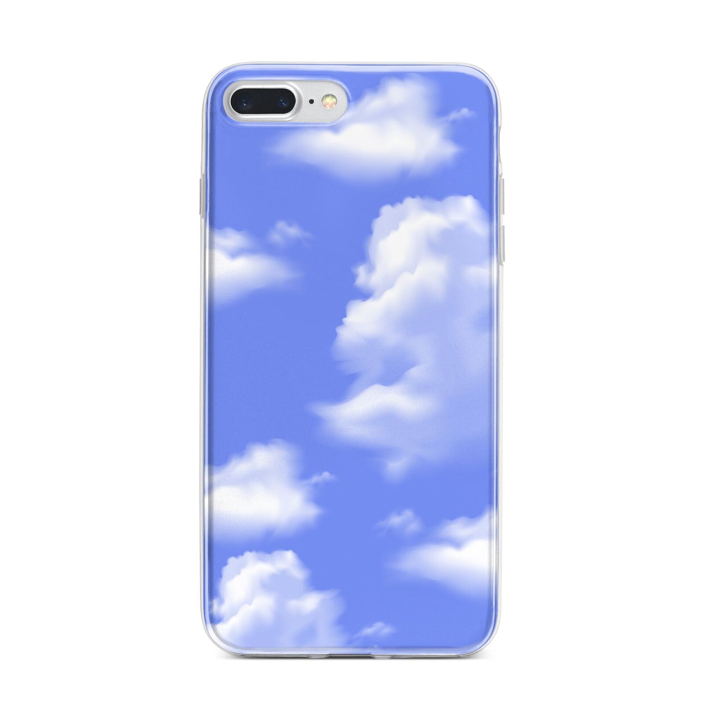 Clouds iPhone 7 Plus Bumper Case on Silver iPhone