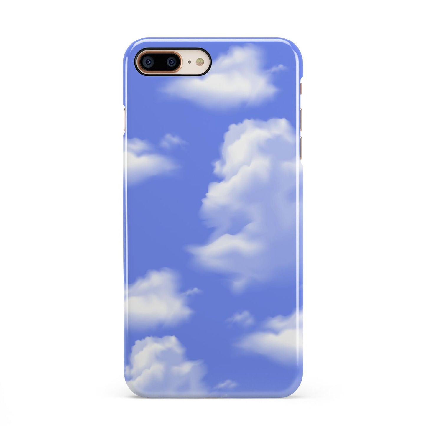 Clouds iPhone 8 Plus 3D Snap Case on Gold Phone