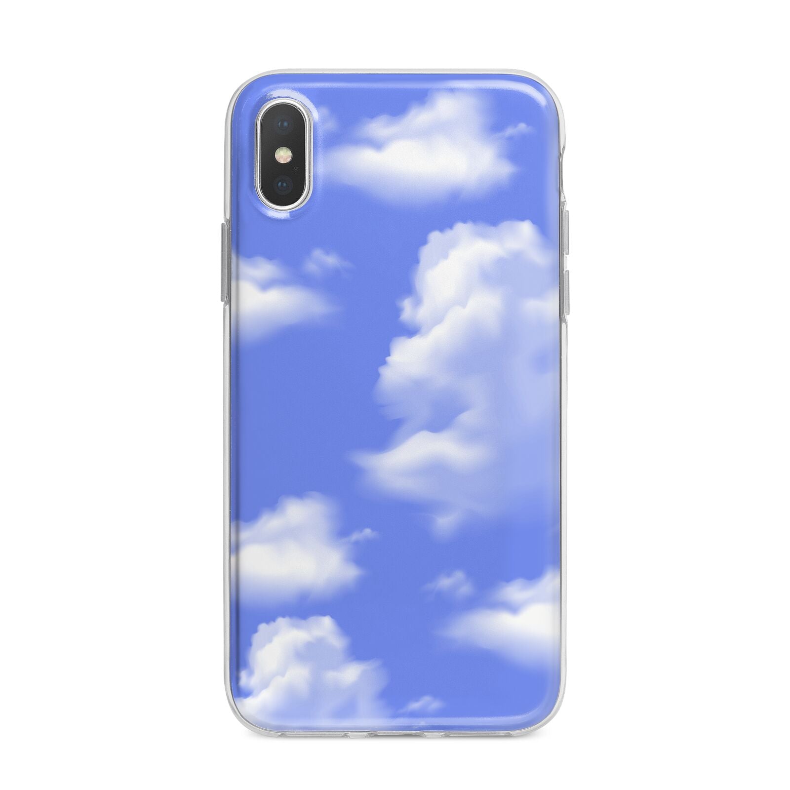 Clouds iPhone X Bumper Case on Silver iPhone Alternative Image 1