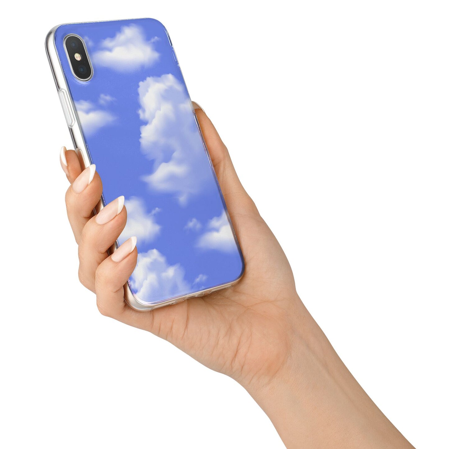 Clouds iPhone X Bumper Case on Silver iPhone Alternative Image 2