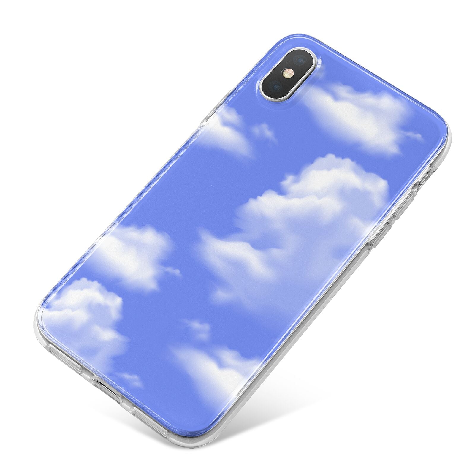 Clouds iPhone X Bumper Case on Silver iPhone