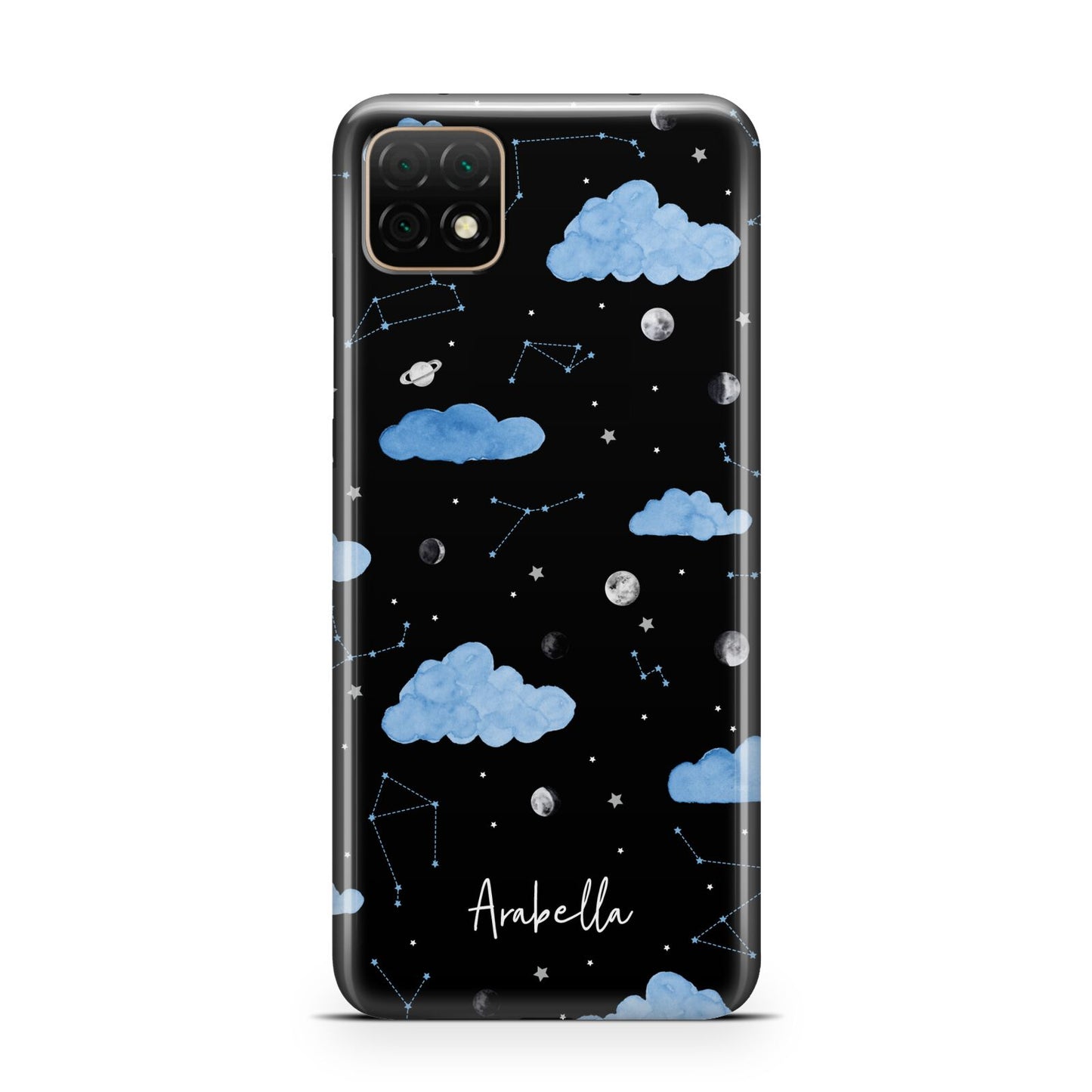 Cloudy Night Sky with Name Huawei Enjoy 20 Phone Case