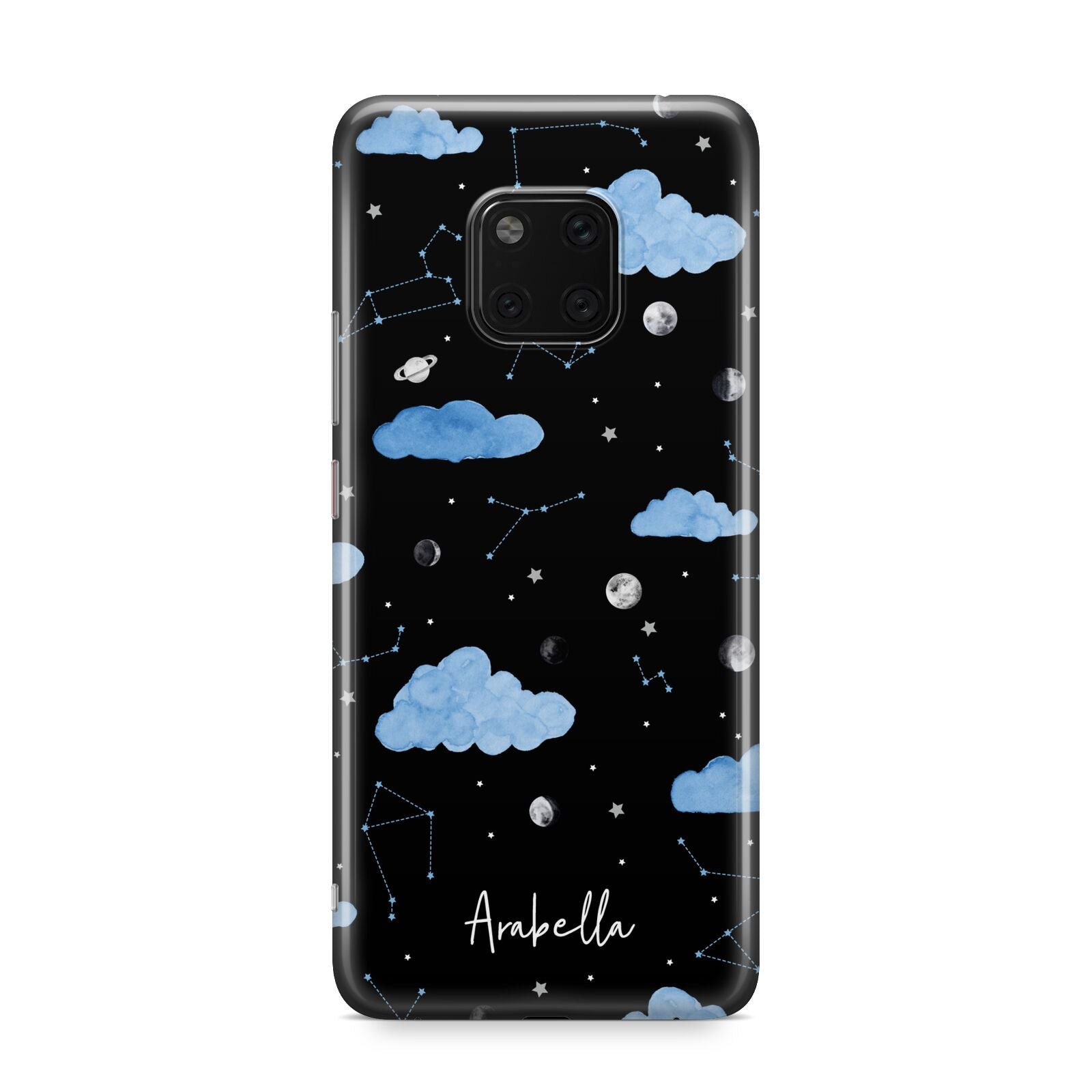 Cloudy Night Sky with Name Huawei Mate 20 Pro Phone Case