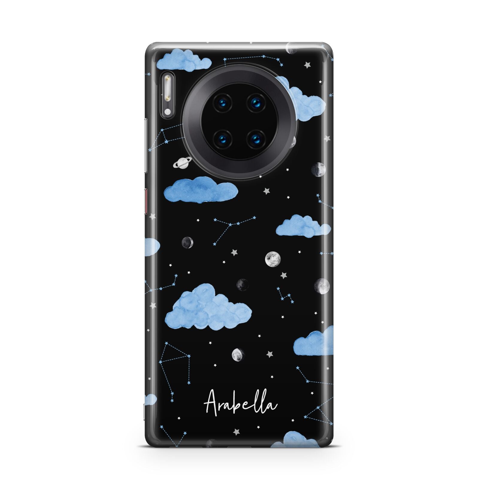 Cloudy Night Sky with Name Huawei Mate 30 Pro Phone Case