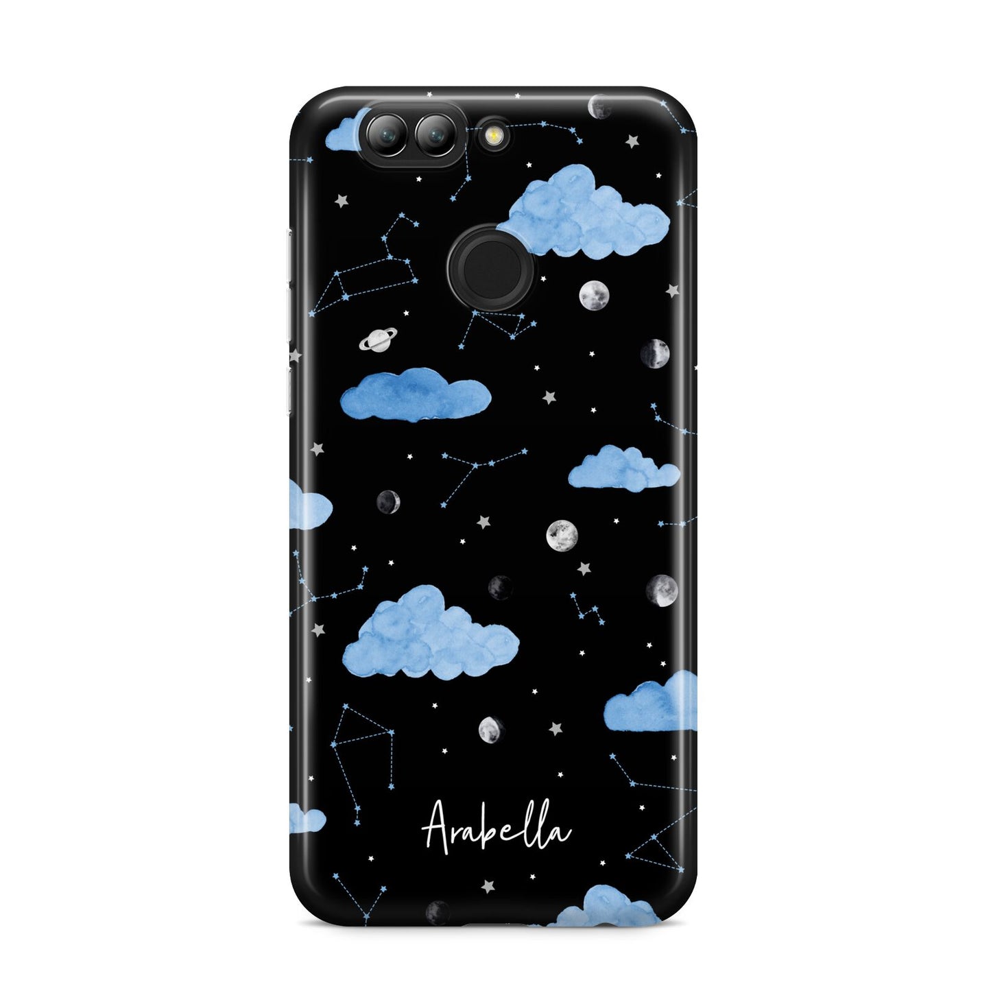 Cloudy Night Sky with Name Huawei Nova 2s Phone Case