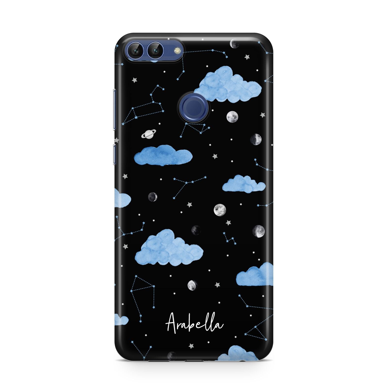 Cloudy Night Sky with Name Huawei P Smart Case