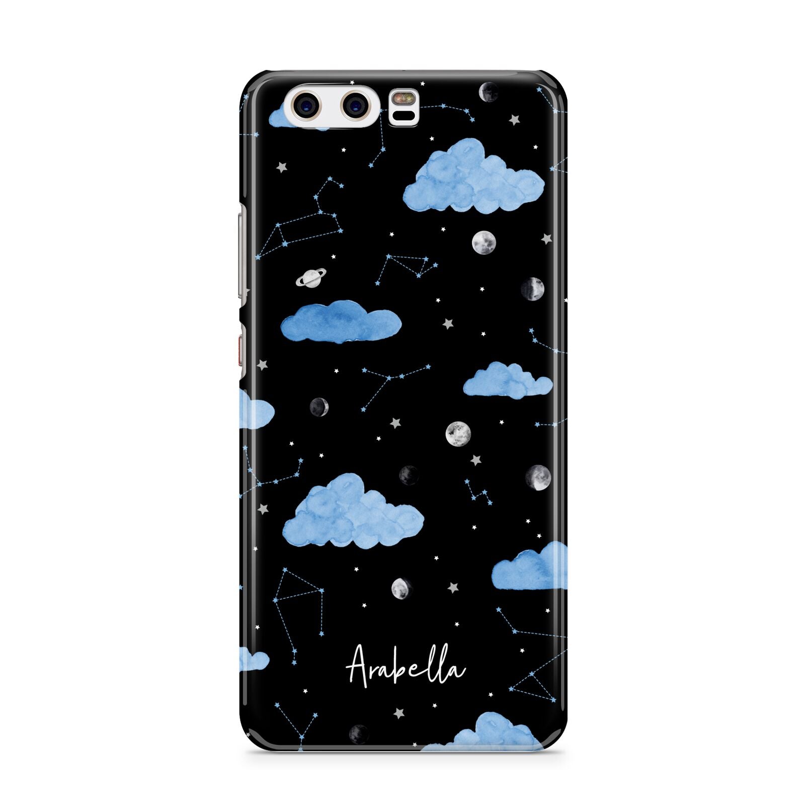 Cloudy Night Sky with Name Huawei P10 Phone Case