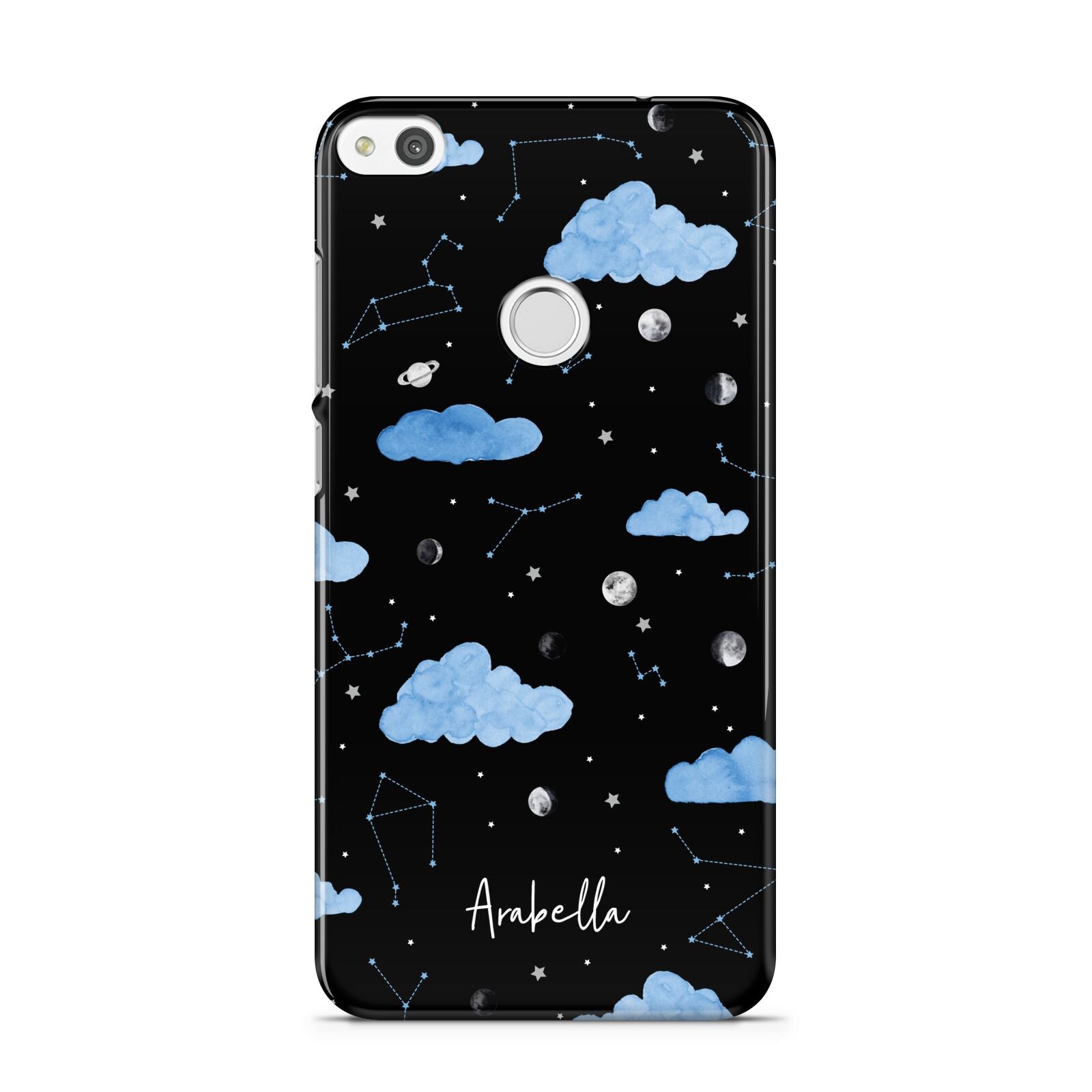 Cloudy Night Sky with Name Huawei P8 Lite Case