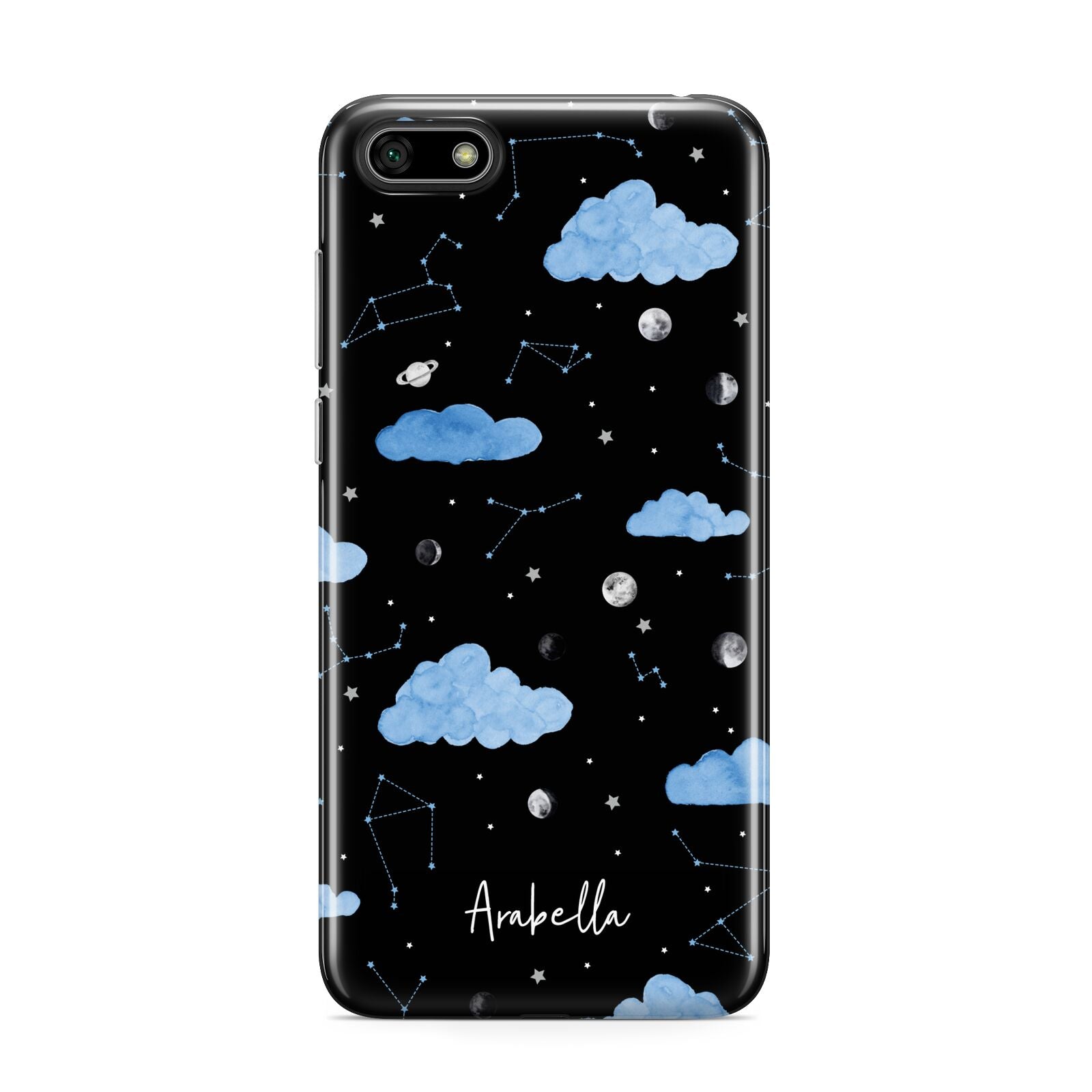 Cloudy Night Sky with Name Huawei Y5 Prime 2018 Phone Case