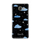 Cloudy Night Sky with Name Samsung Galaxy A3 2016 Case on gold phone