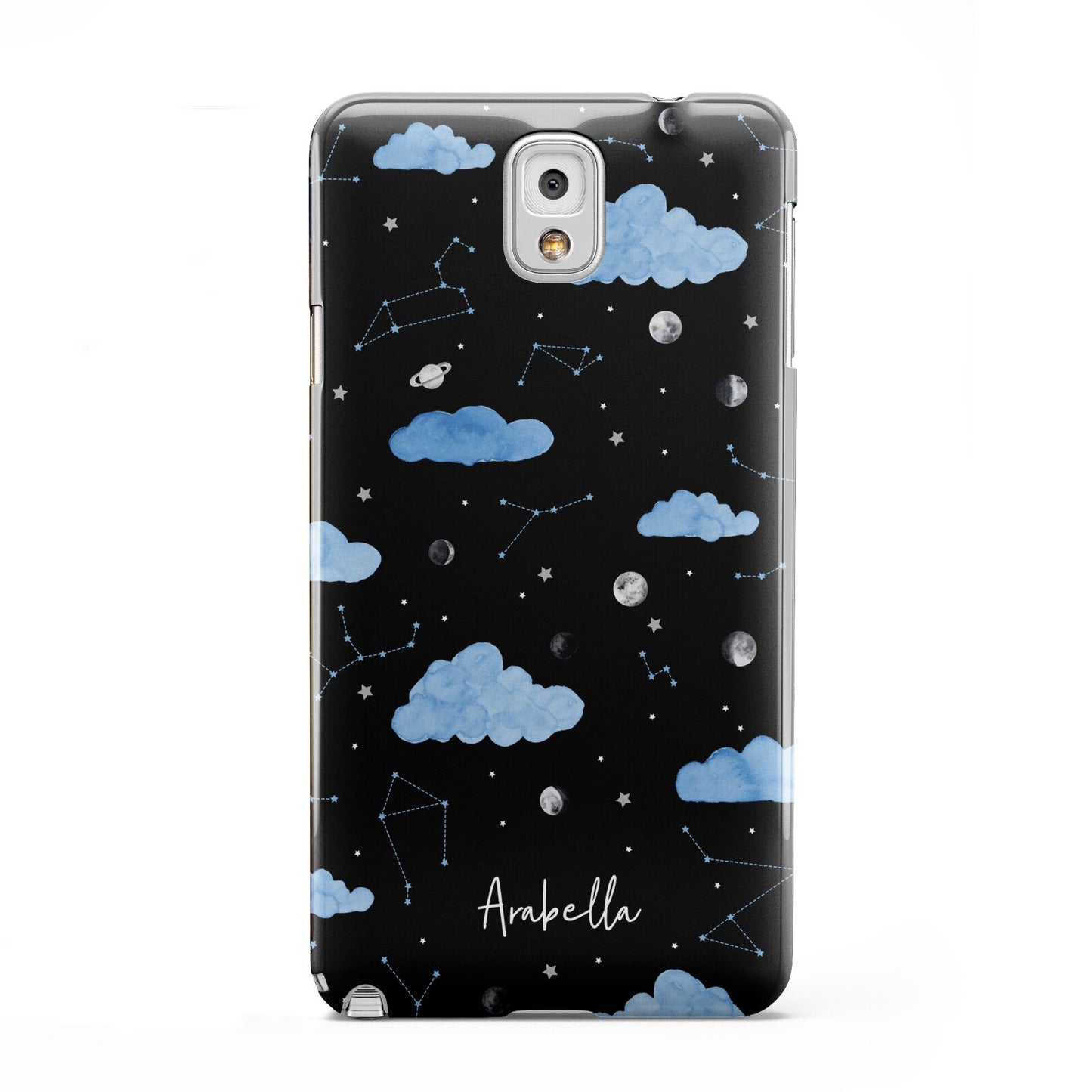 Cloudy Night Sky with Name Samsung Galaxy Note 3 Case