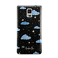 Cloudy Night Sky with Name Samsung Galaxy Note 4 Case