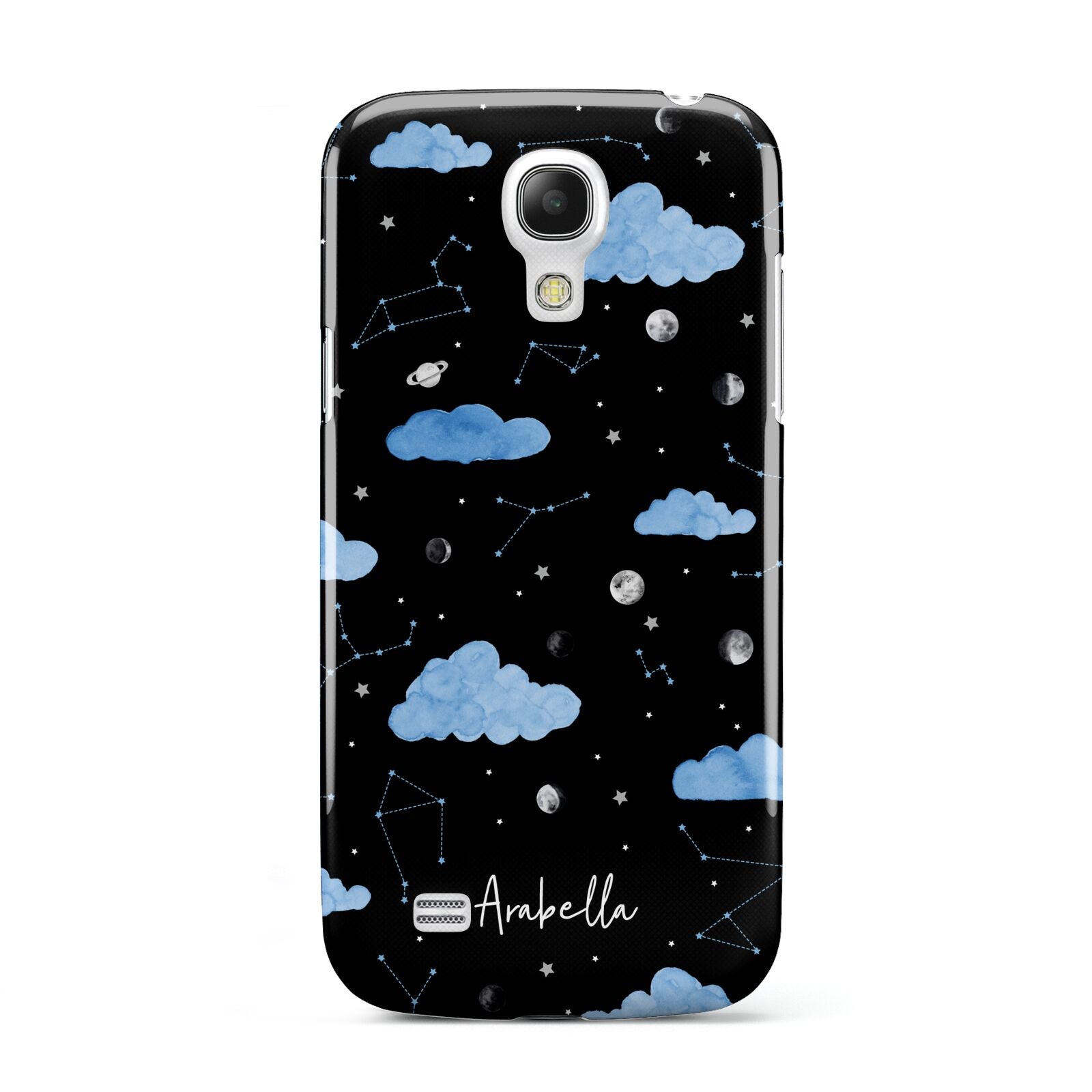 Cloudy Night Sky with Name Samsung Galaxy S4 Mini Case