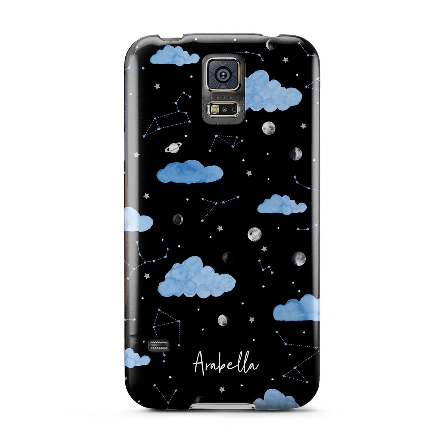 Cloudy Night Sky with Name Samsung Galaxy S5 Case