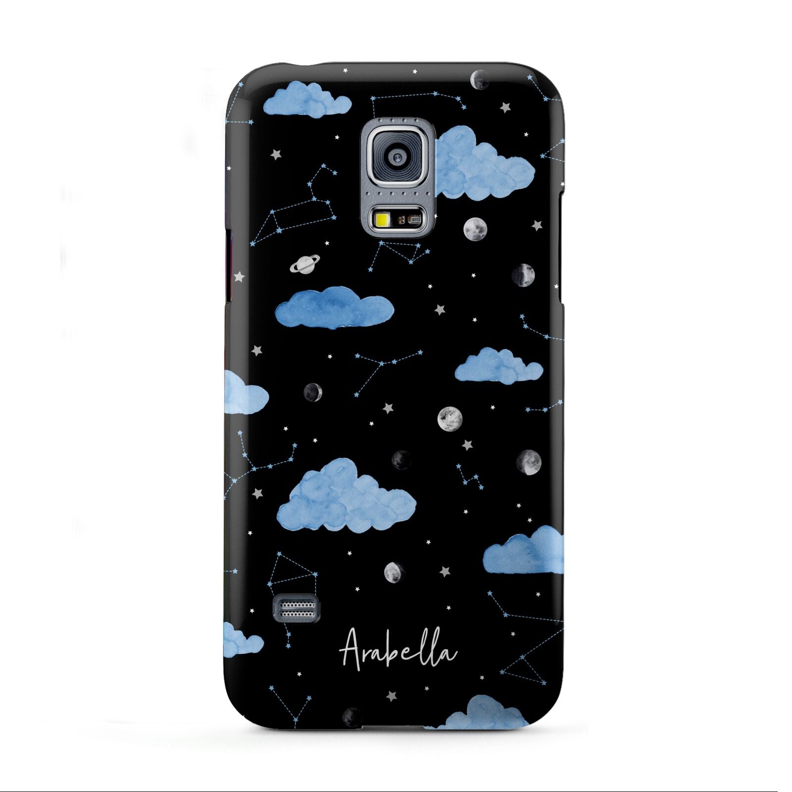 Cloudy Night Sky with Name Samsung Galaxy S5 Mini Case
