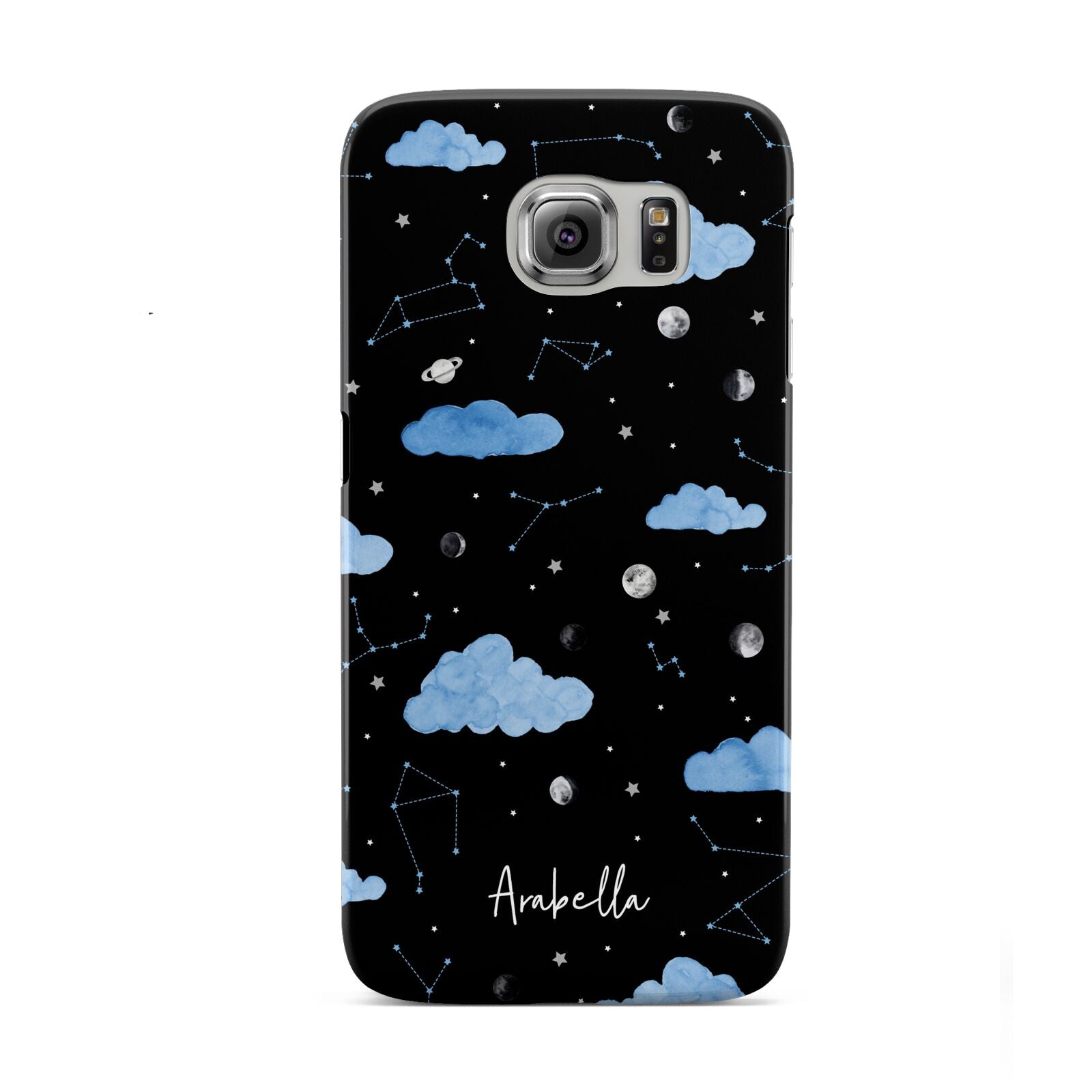 Cloudy Night Sky with Name Samsung Galaxy S6 Case
