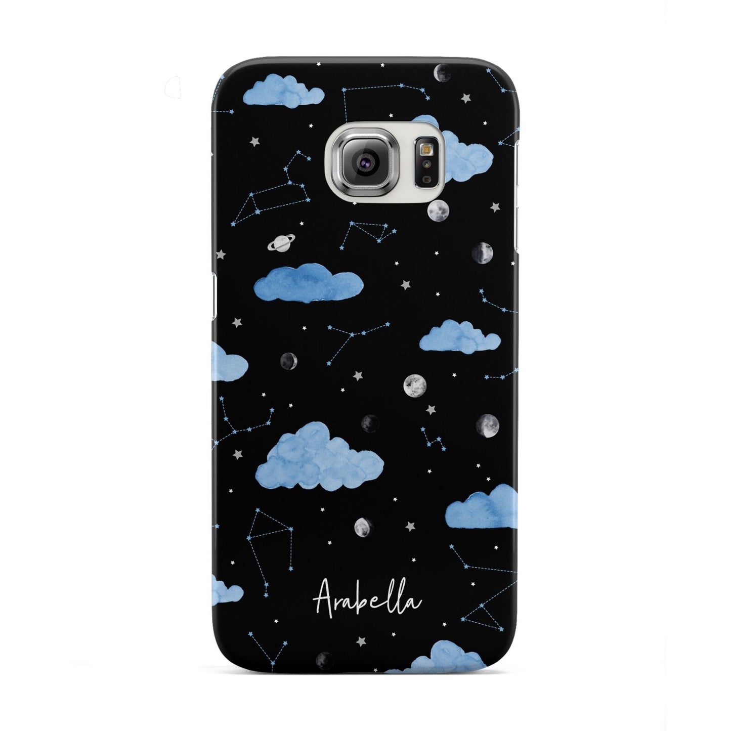 Cloudy Night Sky with Name Samsung Galaxy S6 Edge Case