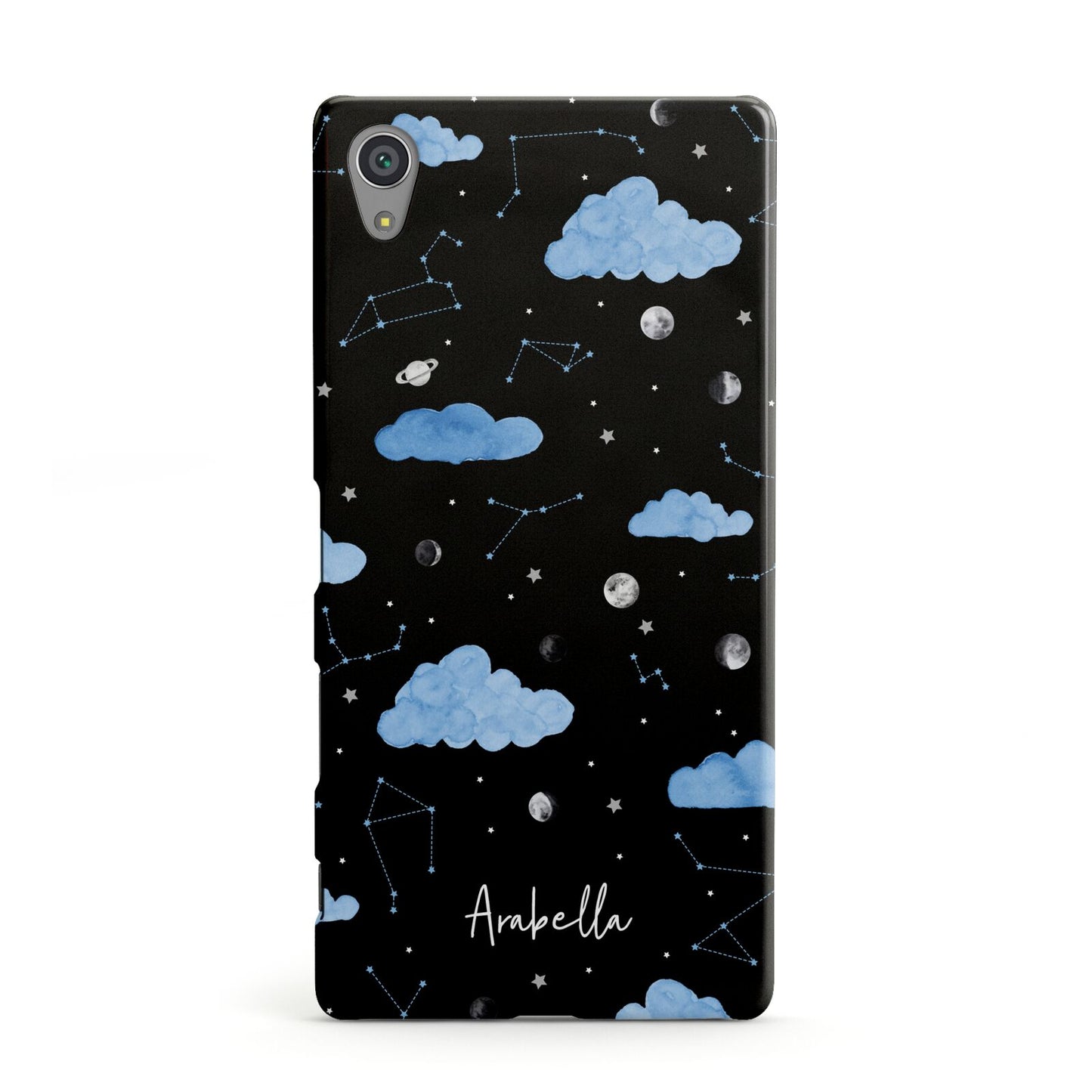 Cloudy Night Sky with Name Sony Xperia Case