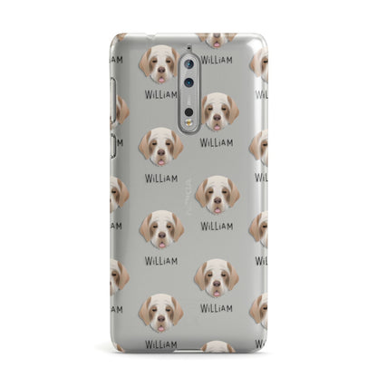 Clumber Spaniel Icon with Name Nokia Case