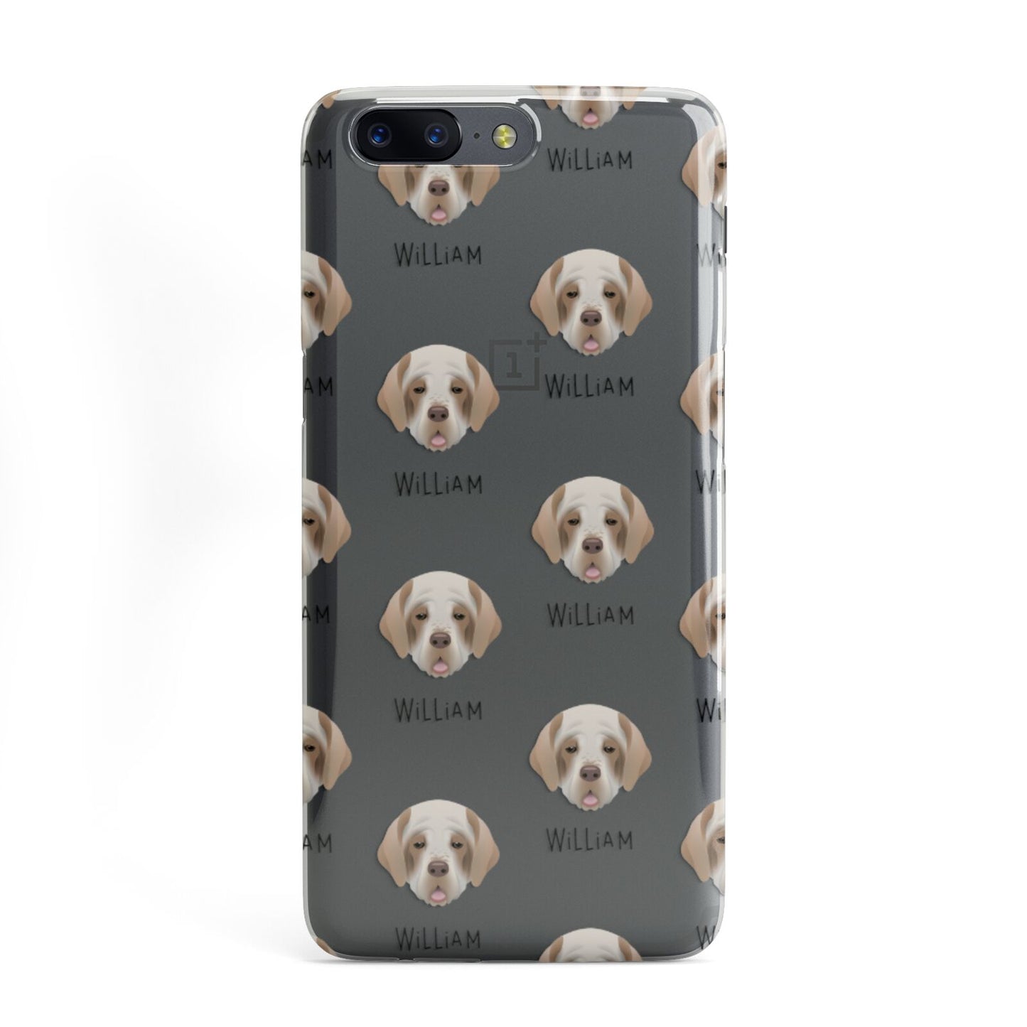 Clumber Spaniel Icon with Name OnePlus Case