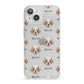 Clumber Spaniel Icon with Name iPhone 13 Clear Bumper Case