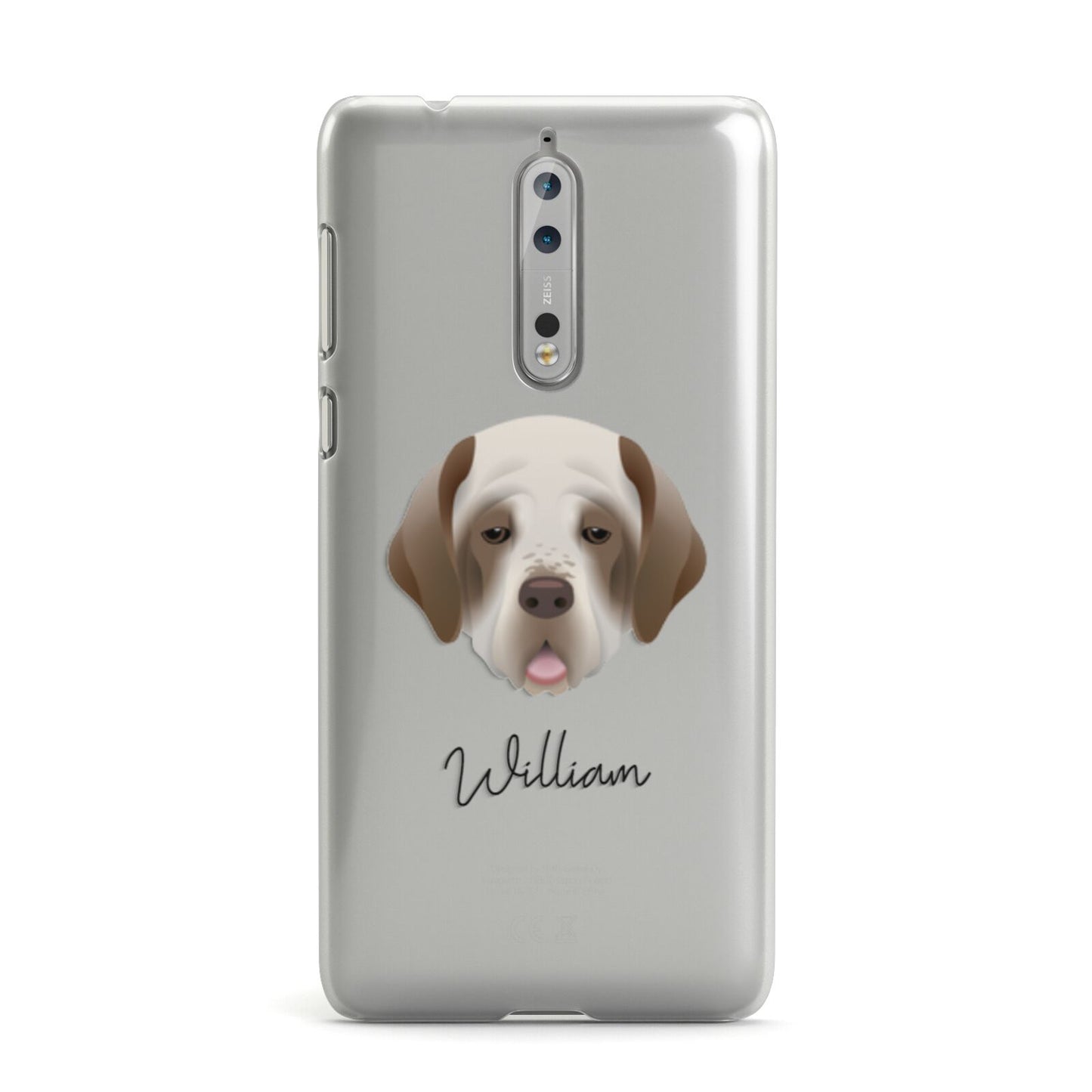 Clumber Spaniel Personalised Nokia Case