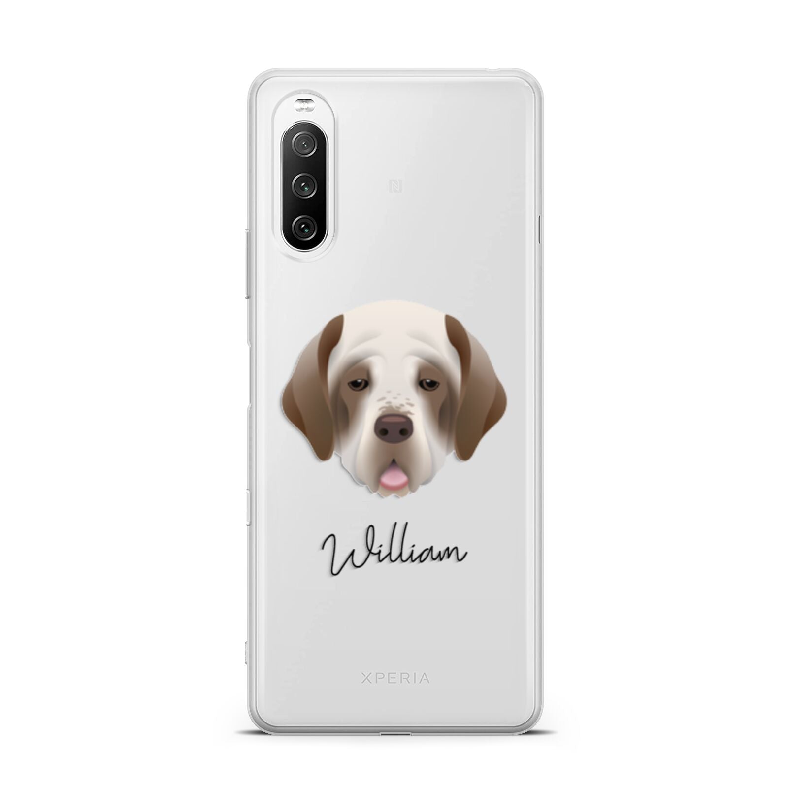 Clumber Spaniel Personalised Sony Xperia 10 III Case